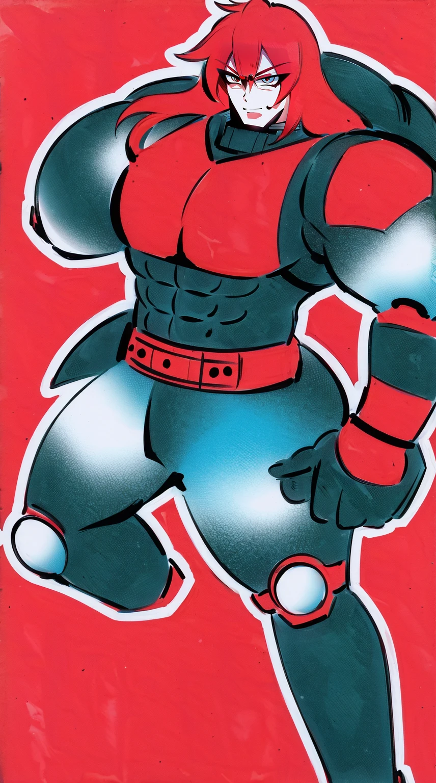 animation, Highest quality, Highest quality, High quality illustrations, masterpiece, Ultra-high resolution, Detailed Background, room, Absurd, Perfect Anatomy, performance, Good lighting, Shadows in the movies(kemono, Furry Personifi猫ion), horse, Muscle Body, green rubber suit, latex, neon, neonライト, neonカラー, Bodysuits, Cyber Suit, cyber punk, Rubber mask, Red harness, Earrings, big bulge, Squat, Show bulge, Hands restrained behind your back, Dynamic Angle