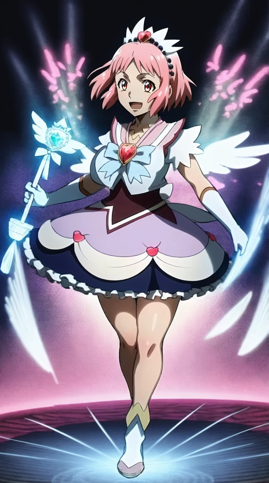 masterpiece, best quality, indoors, mamikafairy, 1girl, solo, looking at viewer,, hand arms full body,boots, standing,cute,breast, curvy, female,fantasy goddess,there is a cartoon picture of a woman with a very huge breast, glowing divine being, glowing holy aura, inspired by Luma Rouge, the non-binary deity of spring, ethereal rainbow nimbus, the aura goddess of fire, inspired by Mariel, glowing aura around her, astral aura, as the goddess of the sun, “uwu the prismatic person, big breast, serious, beautiful eyes, , full body, walking, long robe, long dress, ,priestess ,holy, smile, god rays, ray tracing, sparkle, cinematic lighting, UHD, retina, masterpiece, ccurate, anatomically correct, textured skin, super detail, high details, high quality, award winning, best quality, highres, 1080P, HD, 4K, thunder aura, light aura,full, snak staff,closed mouth, huge breast, curvy, bimbo,standing, happy, smiling,smile, open mouth ,holy, , god rays, ray tracing, sparkle, cinematic lighting, UHD, retina, masterpiece, ccurate, anatomically correct, textured skin, super detail, high details, high quality, award winning, best quality, highres, 1080P, HD, 4K, thunder aura, light aura,full, staff holding, determined, long sleevess, long skirt, long skirt,(highest quality,4k,8k,highres,masterpiece:1.2),ultra-detailed,(r1.37),holy magical girl,holy aura,halo,sacred light,shimmering radiance,mystical energy,heavenly glow,supernatural beauty,golden and silver tones,ethereal atmosphere,divine power,miraculous transformation,s,female protagonist,enchanted wand,magical sparkles,majestic crown,sparkling eyes and lips,sacred symbols,spiritual energy,celestial energy,serene expression,glowing path,holy garden of flowers,luminous patterns,peaceful surroundings,dreamy ambiance,healing light,the power of love,celestial music,surreal scenery,magical crystals,transcendent colors,dancing lights,heavenly beings,imaginative composition,legendary adventures,supernatural companions,motionless