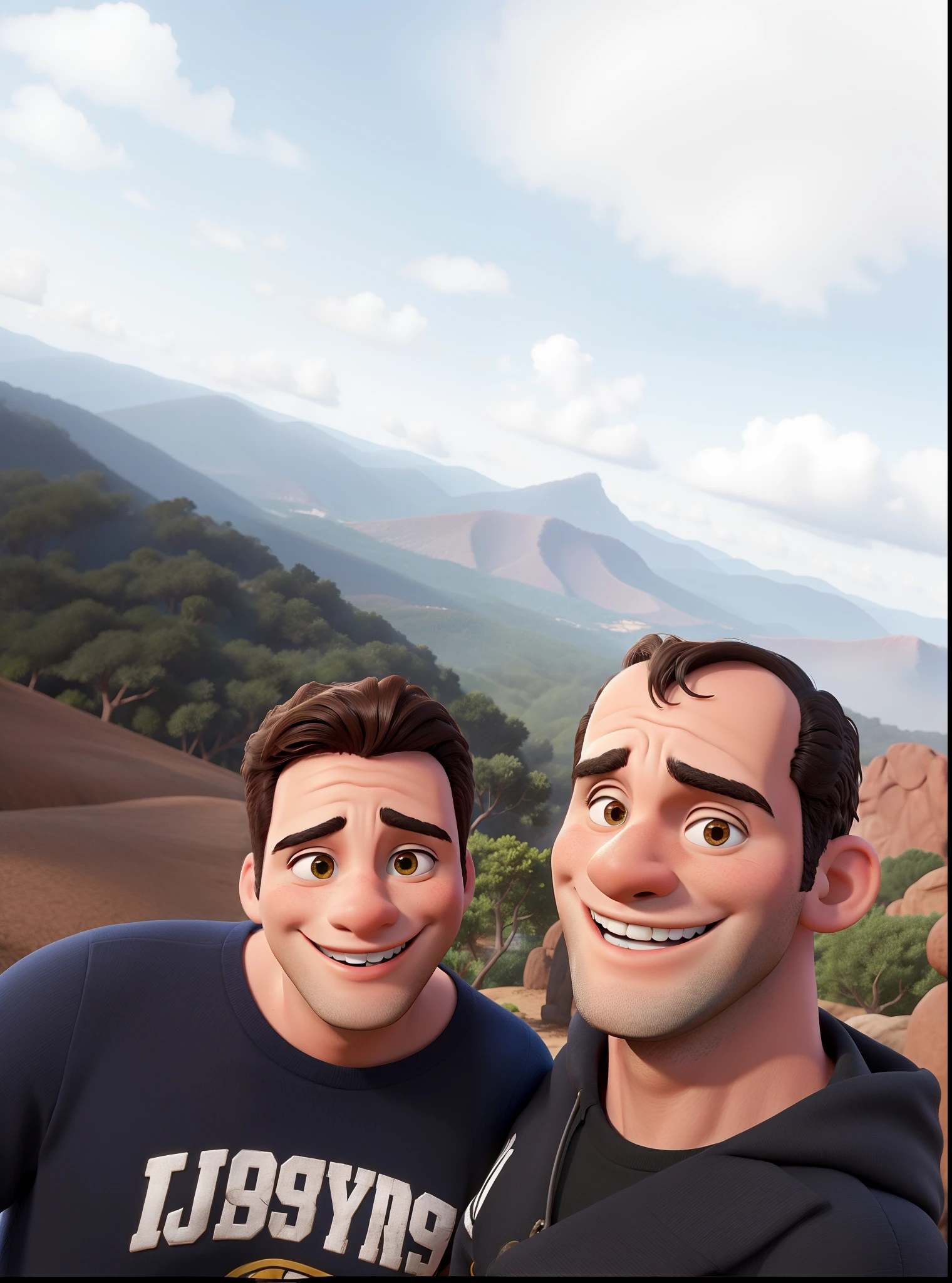 Casal estilo Disney sorrindo
