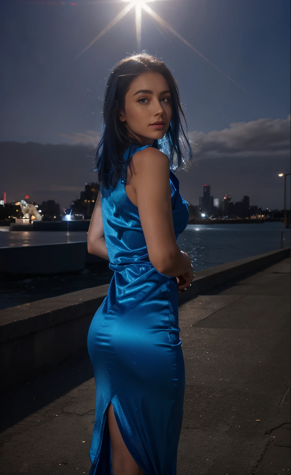 BLue Diamond dress , shine ,