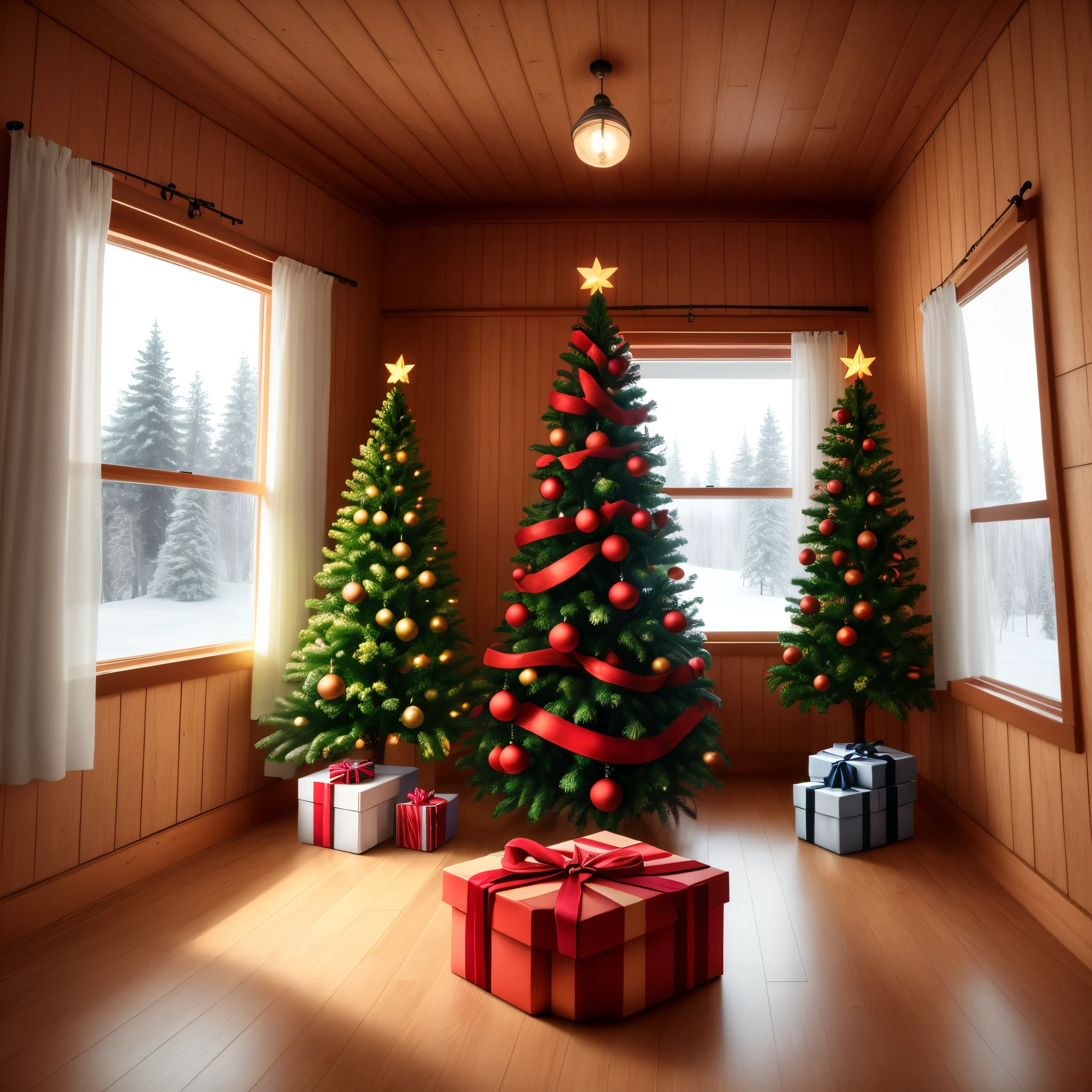 inside the most idyllic cozy christmas cabin
