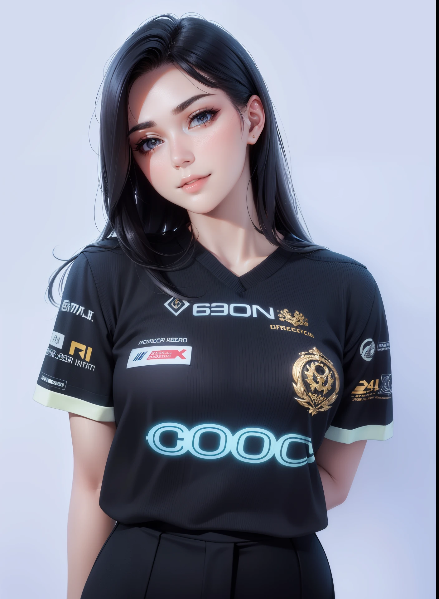 Attractive profile picture, masterpiece, ultra-precise rendering, beautiful and cool young woman and young man, trustworthy, dependable young woman, savior of the world, simple design, most beautiful image, 4K, grey hair, beautiful woman, handsome man, clean skin, smile