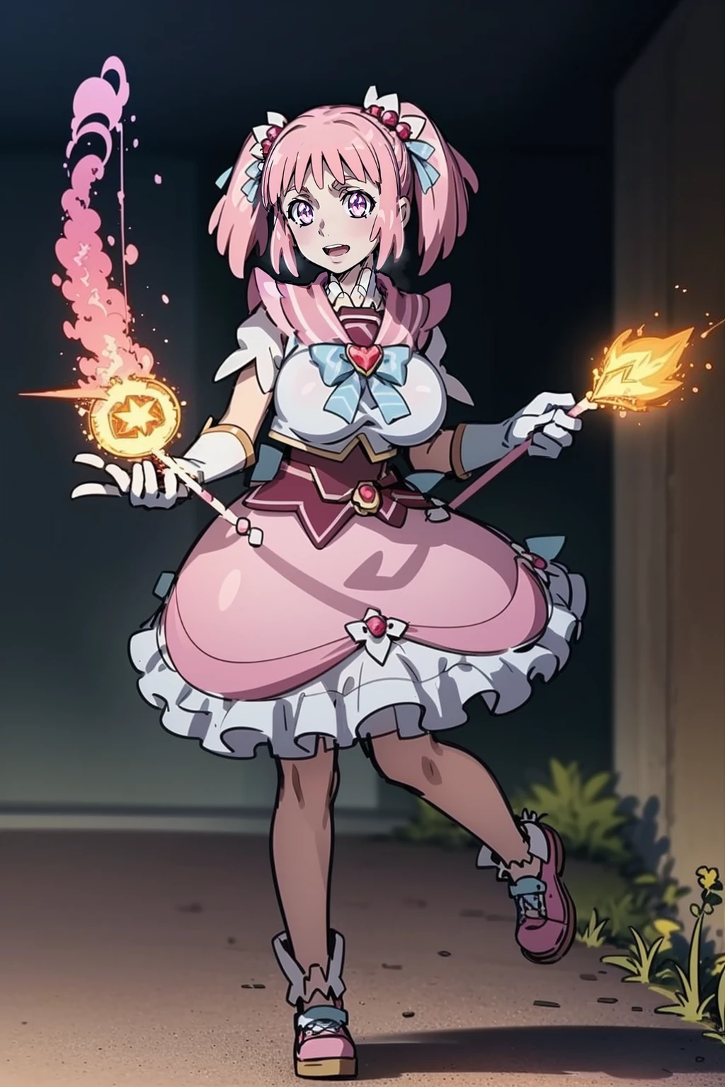 masterpiece, best quality, indoors, mamikafairy, 1girl, solo, looking at viewer,, hand arms full body,boots, standing,cute,breast, curvy, female,fantasy goddess,there is a cartoon picture of a woman with a very large breast, glowing divine being, glowing holy aura, inspired by Luma Rouge, the non-binary deity of spring, ethereal rainbow nimbus, the aura goddess of fire, inspired by Mariel, glowing aura around her, astral aura, as the goddess of the sun, “uwu the prismatic person, big breast, serious, beautiful eyes, , full body, walking, long robe, long dress, ,priestess ,holy, smile, god rays, ray tracing, sparkle, cinematic lighting, UHD, retina, masterpiece, ccurate, anatomically correct, textured skin, super detail, high details, high quality, award winning, best quality, highres, 1080P, HD, 4K, thunder aura, light aura,full, snak staff,closed mouth, huge breast, curvy, bimbo,standing, happy, smiling,smile, open mouth ,holy, , god rays, ray tracing, sparkle, cinematic lighting, UHD, retina, masterpiece, ccurate, anatomically correct, textured skin, super detail, high details, high quality, award winning, best quality, highres, 1080P, HD, 4K, thunder aura, light aura,full, staff holding, determined, long sleevess, long skirt, long skirt,(highest quality,4k,8k,highres,masterpiece:1.2),ultra-detailed,(r1.37),holy magical girl,holy aura,halo,sacred light,shimmering radiance,mystical energy,heavenly glow,supernatural beauty,golden and silver tones,ethereal atmosphere,divine power,miraculous transformation,s,female protagonist,enchanted wand,magical sparkles,majestic crown,sparkling eyes and lips,sacred symbols,spiritual energy,celestial energy,serene expression,glowing path,holy garden of flowers,luminous patterns,peaceful surroundings,dreamy ambiance,healing light,the power of love,celestial music,surreal scenery,magical crystals,transcendent colors,dancing lights,heavenly beings,imaginative composition,legendary adventures,supernatural companions,refsheet