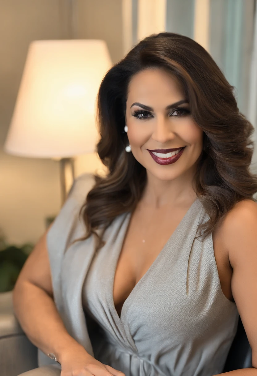 A photo of Isabella leading a one-on-one therapy session in her modern and sleek sex therapy office.,original,Dr. Isabella Marquez, the sex therapist, embodies an aura of effortless beauty with her long, flowing hair, striking features, and a warm, inviting smile that puts her clients at ease. Her style is both professional and alluring, often wearing chic, form-fitting dresses that complement her confident, graceful demeanor.