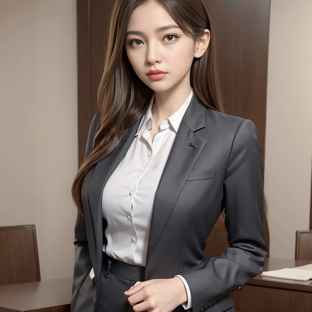 8K, best quality, masterpiece: 1.2) , super details, 1 girl, cute, independent, beautiful details sky, coffee details, night, sit, date, (red nose) , sweet smile, (Smile: 1.15) , (shut up) small breasts, small details beautiful eyes, Turkish, (collar shirt: 1.1) , black and white business attire, night, wet, business dress, rain, long hair, brunette, flowing hair, NovaFrog Style, Cat,Nikon D750 DSLR Camera with 24-120mm f/4G ED VR Lens