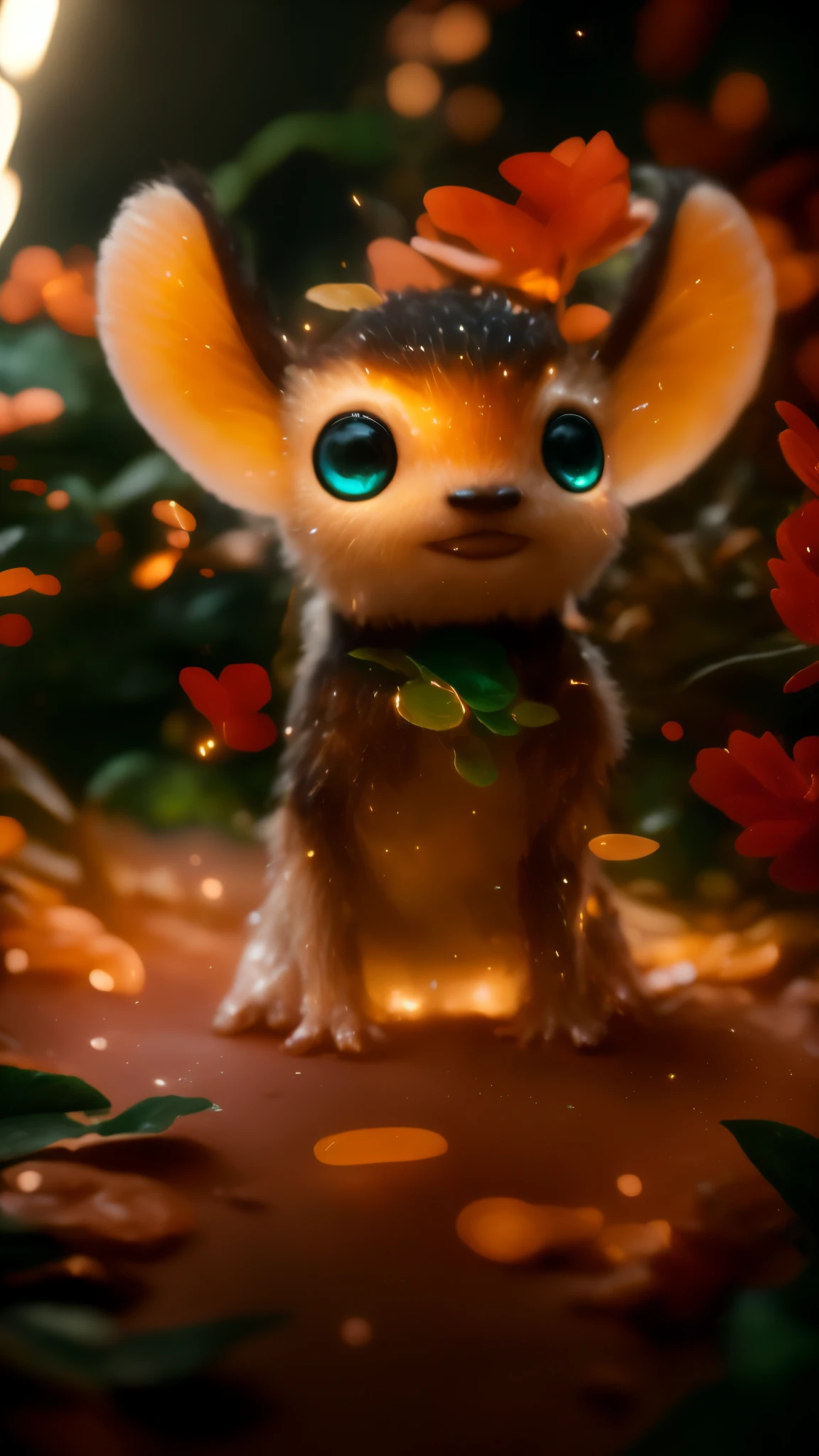 closeup angle of cute tiny little glowworms illuminating a bush, a detailed painting, cgsociety, detailed painting, artstation hd, high detail, cgsociety, photorealism, concept art, artstation hd, official art, bokeh, 真实感, Realism, tmasterpiece, Brad Jongsan walks in the jungle (Night of the Fireflies), (higly detailed: 1 1), rough face, natural skin, hiquality, NSFW, pretty eyes, (Detailed face and eyes), (s face: 1 2), tumult, Complementary, real-photo, .PSD, Lightweight Film Photography, sharp-focus, contrast lighting, Detail Skin, high resolution 8k, Crazy detailing, Realistic, professional photo of a, 8K UHD, dslr, soft light, hiquality, film grains, Fujifilm XT3