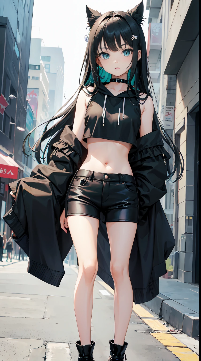 yuukikonno, Konno Yuuki, hair band, Long Hair, Pointed Ears, Purple Hair, (Red eyes:1.5), (Small breasts:1.2), blush,happy smile, smile, Open your mouth,Purple cold shoulder tops,Short sleeve,skinny pants,Stiletto heels,Heart-shaped necklace,Sunset,evening,The sun is setting,whole bodyがイラストに入るように,Looking down from above, break looking at viewer, whole body, (Cowboy Shot:1. 5),break outdoors, School,courtyard, break (masterpiece:1.2), highest quality, High resolution, unity 8k wallpaper, (shape:0.8), (Fine and beautiful eyes:1.6), Highly detailed face, Perfect lighting, Highly detailed CG, (Perfect hands, Perfect Anatomy),
