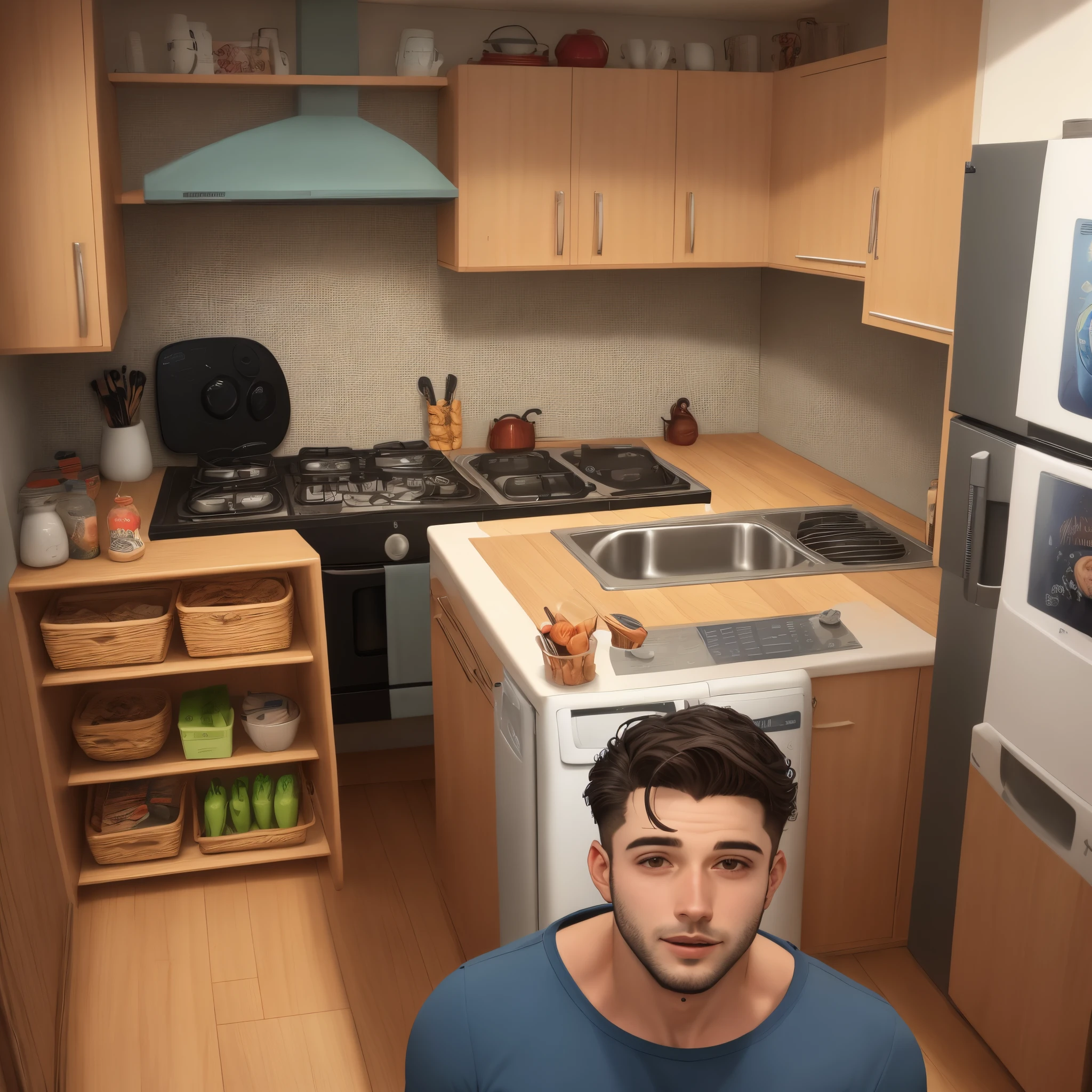 Anderson Finetti como corretor de imoveis em um lindo apartamento