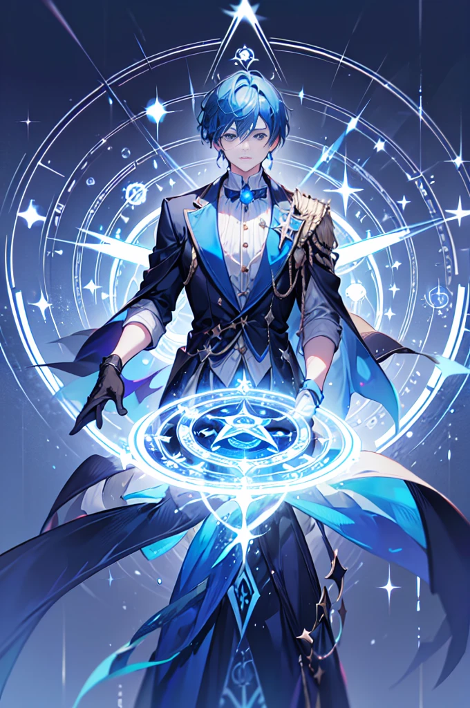 1 boy,(musculous:0.6),Magic Array,cowboys_shooting,Magic Array,Magic Array,Blue Themes,magic circle,