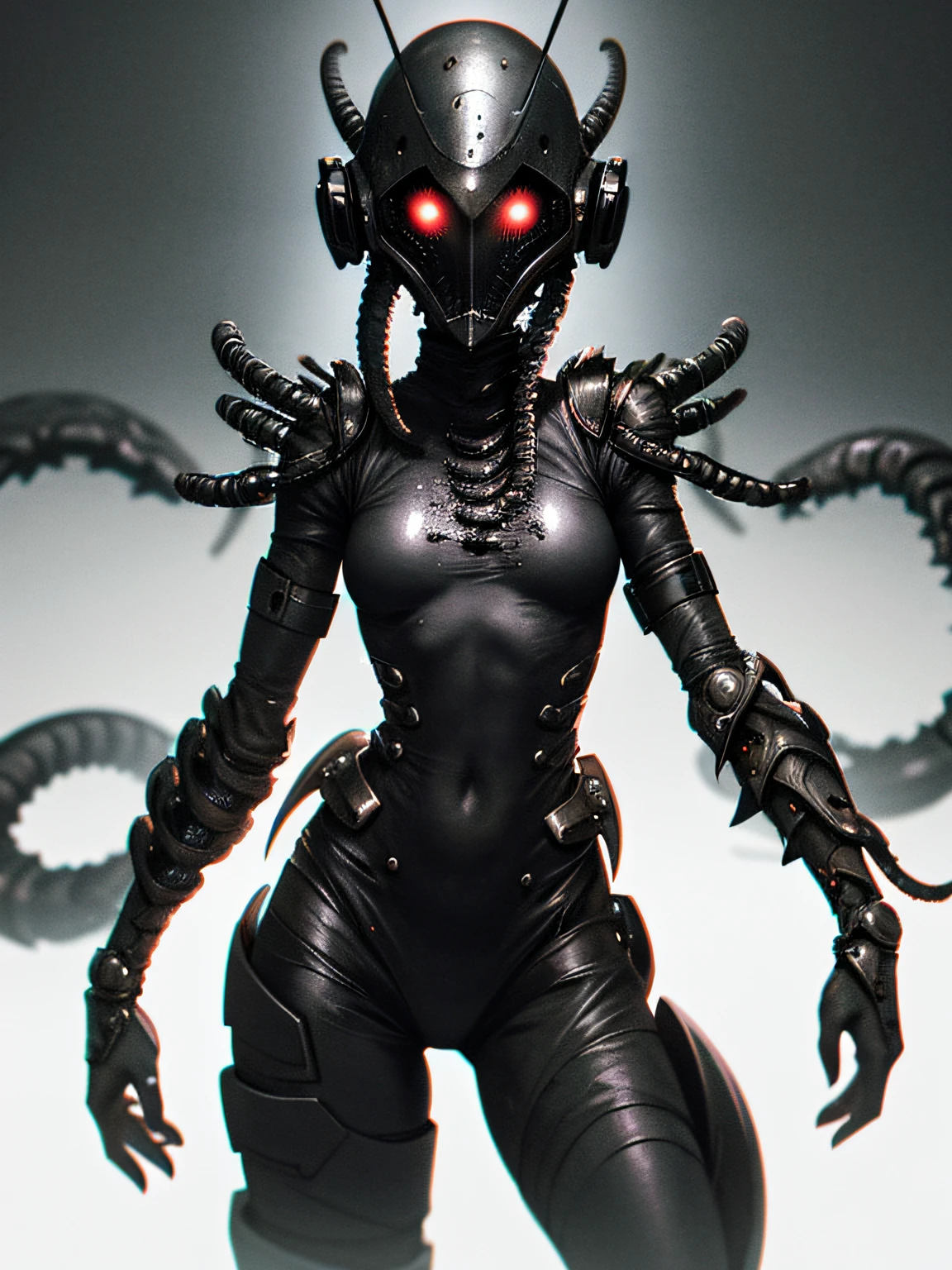(masterpiece), (extremely intricate:1.3), (realistic), (cute girl, anthropomorphized spider, velour black bodysuit, red widow, (((extra arms, mask with many eyes, portrait, closeup)), laughing)), outdoors, intense sunlight, far away ocean, professional photograph detailed, ((dynamic pose)), sharp focus, dramatic, award winning, cinematic lighting, volumetrics dtx, (film grain, blurry background, blurry foreground, bokeh, depth of field,interaction), 8K