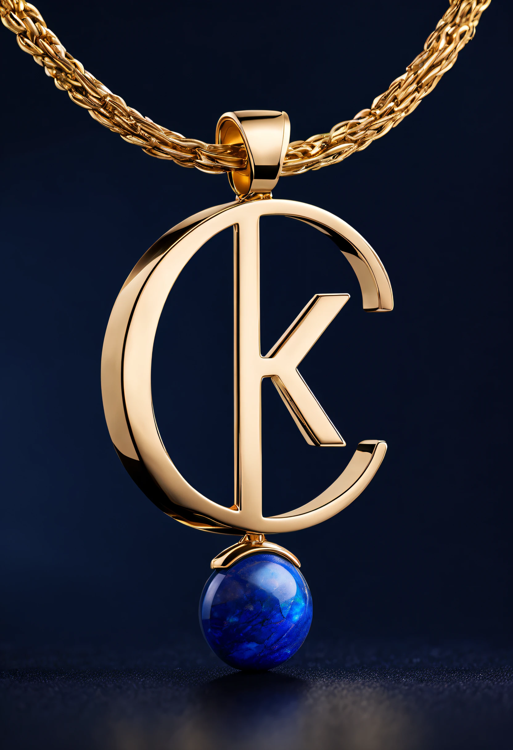 pendant design,Logo design,European and American minimalist style, (Letter K pendant design), (double opal:1.0), Black gold border, lapis lazuli,turquesa,black shell,Van Cleef & Arpels & alpes & alps ,cartier, Background with: The white,The content is very detailed, Best quality, tmasterpiece, A high resolution, hyper realisitc, 8K,gentlesoftlighting,