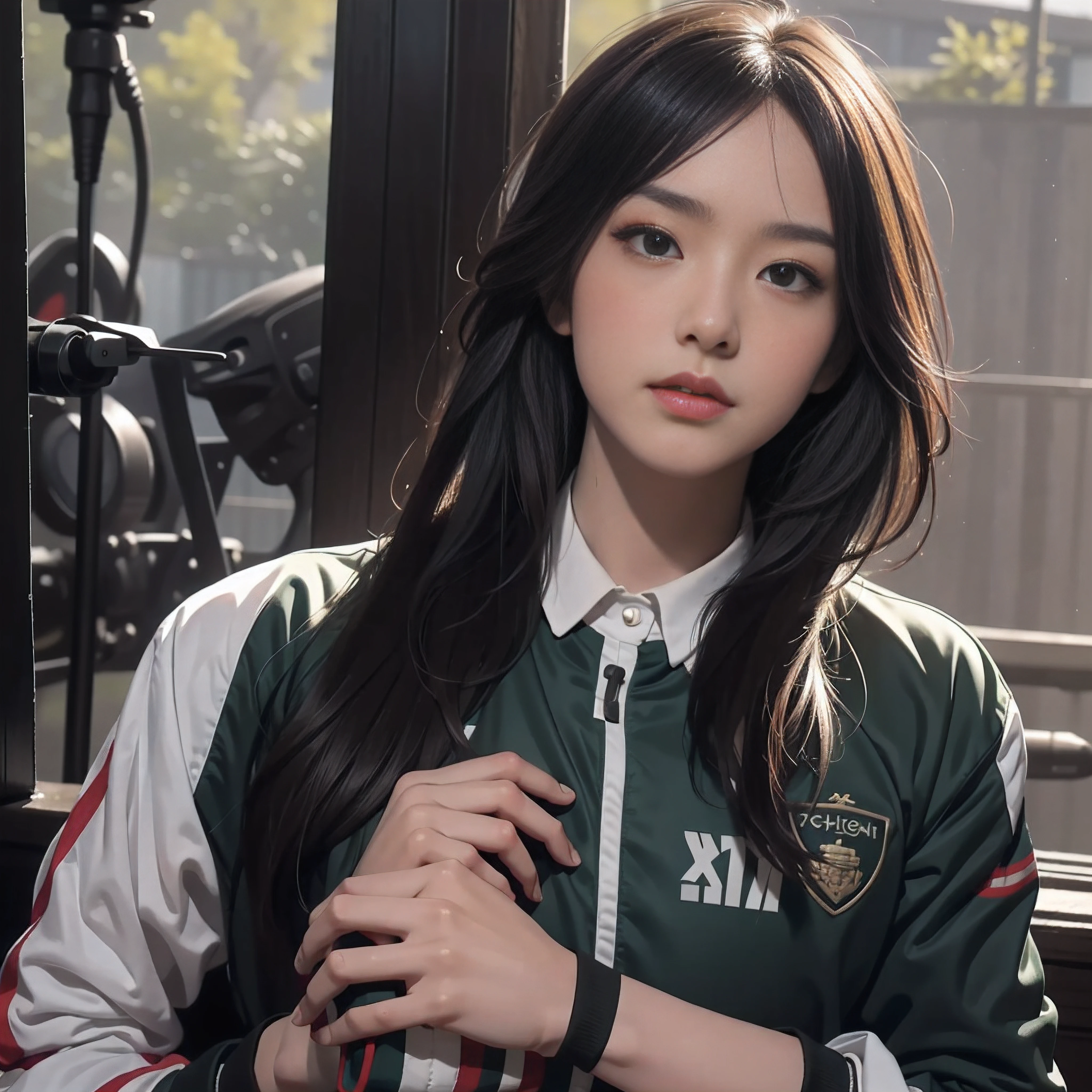 Shoichi, Uploaded on e621, by Pixelsketcher, by Bayard Wu, by Thomas Benjamin Kennington , author:Einshelm, Solo, full bodyesbian, Volleyball uniform, Volleyball, volleyball field, Green eyes