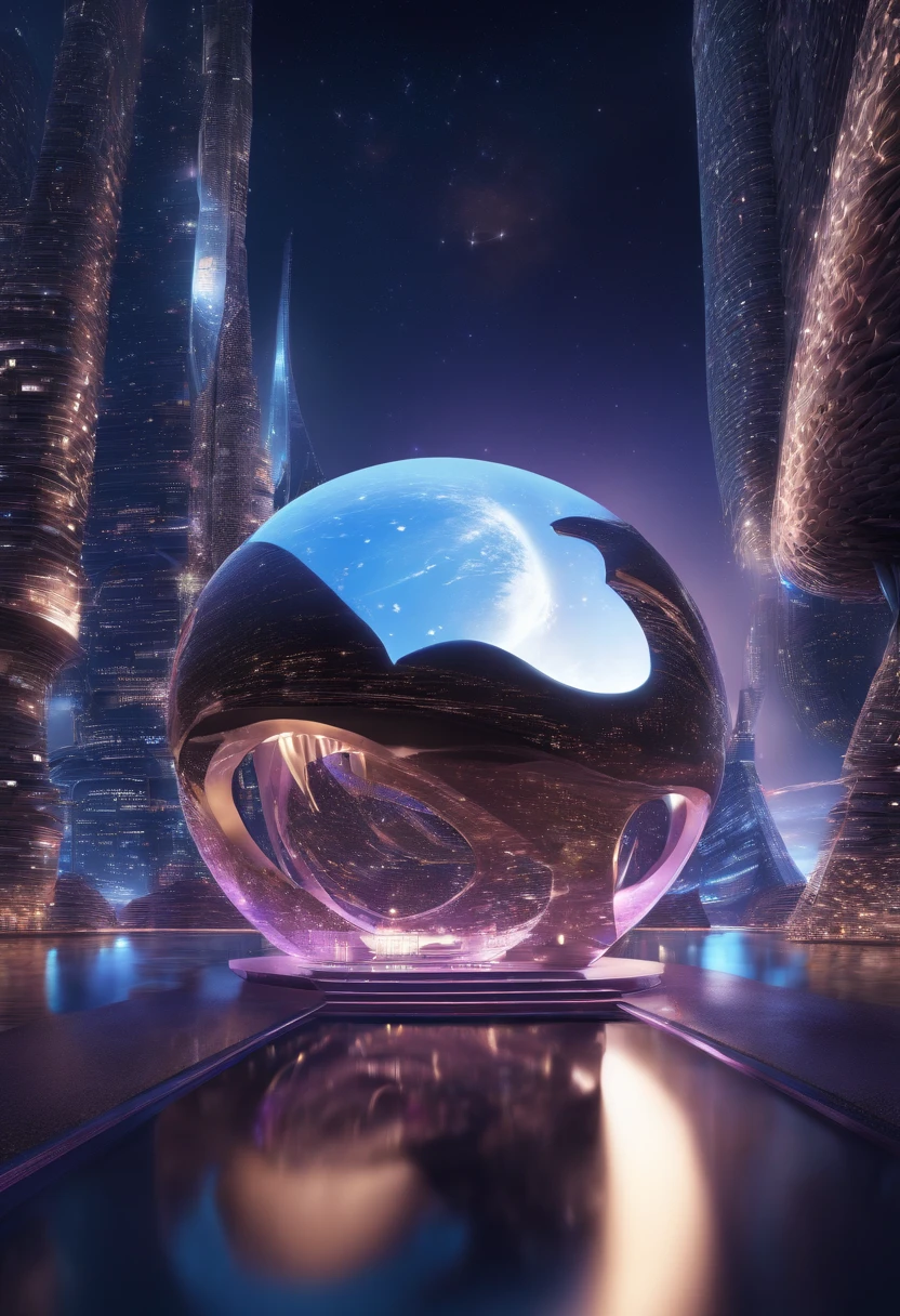 (best quality,8k,highres:1.2),night sky,stars,magical realism,depth of field,immersive,dream,desire for large breasts,magical realism,hemisphere,photo-realistic:1.37