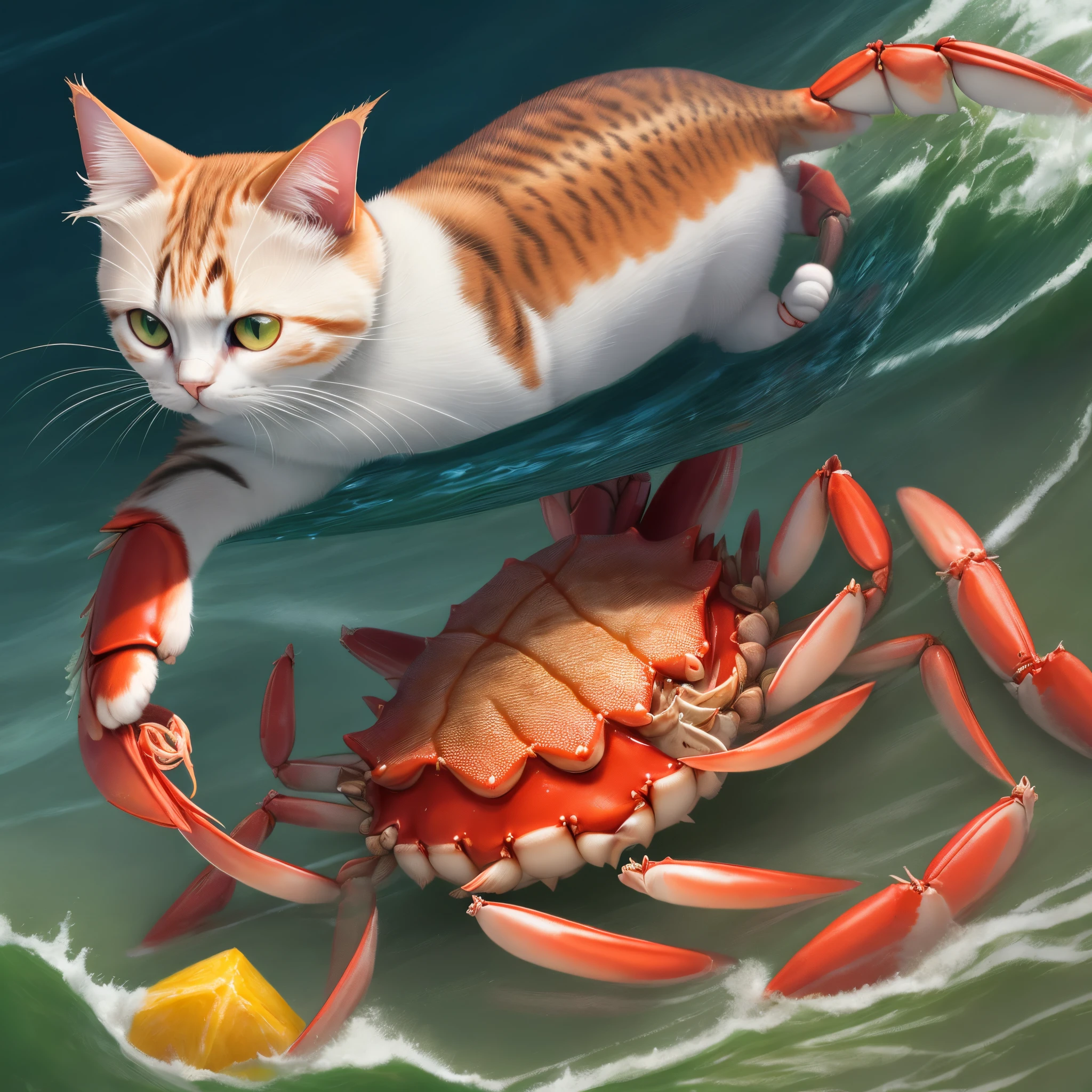 crab Scallops Cat cat Arabesque greenling