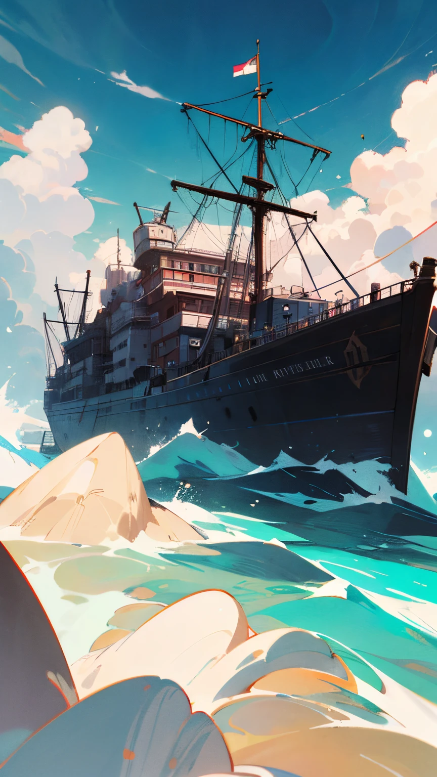 close-up of a man with a microphone, trends in ConceptartWorld, In a mini-world, official artwork, world in fire, an album cover!, official arts, an album cover, official fan art, Asher Durand, Album cover art, Music album cover, On the ship, New song, in the ocean, anton fadeev 8 k, outside the world