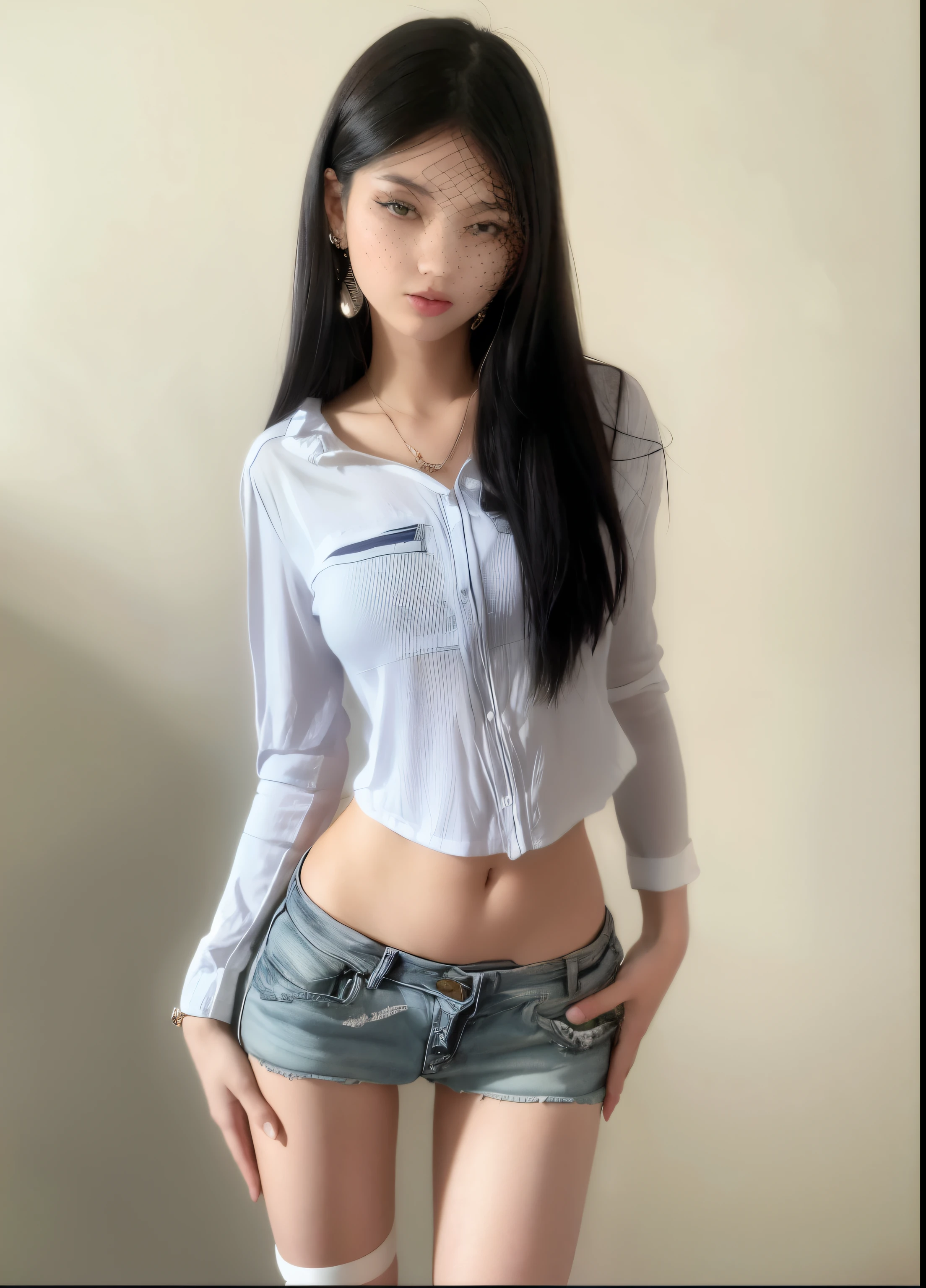 Photo quality,Masterpiece,Realistic,( cute Japanese girl:1.9),(Overall, young,Detailed young face,whole body:1.9),(Very embarrassed look:1.9),(Thin legs,whole body:1.9),((Wear cute clothes:1.9)),(Spread your legs to show your inner thighs),((Straight Hair:1.9)),((Inner thigh visible:1.9)),((Dkroopy eyes:1.9)),((Body type of a  girl,Small Tits:1.9)),(サラサラなストレートヘアー:1.9),((Skinny Legs)),Very pale skin,Show your forehead,Detailed body,Detailed hands,No makeup