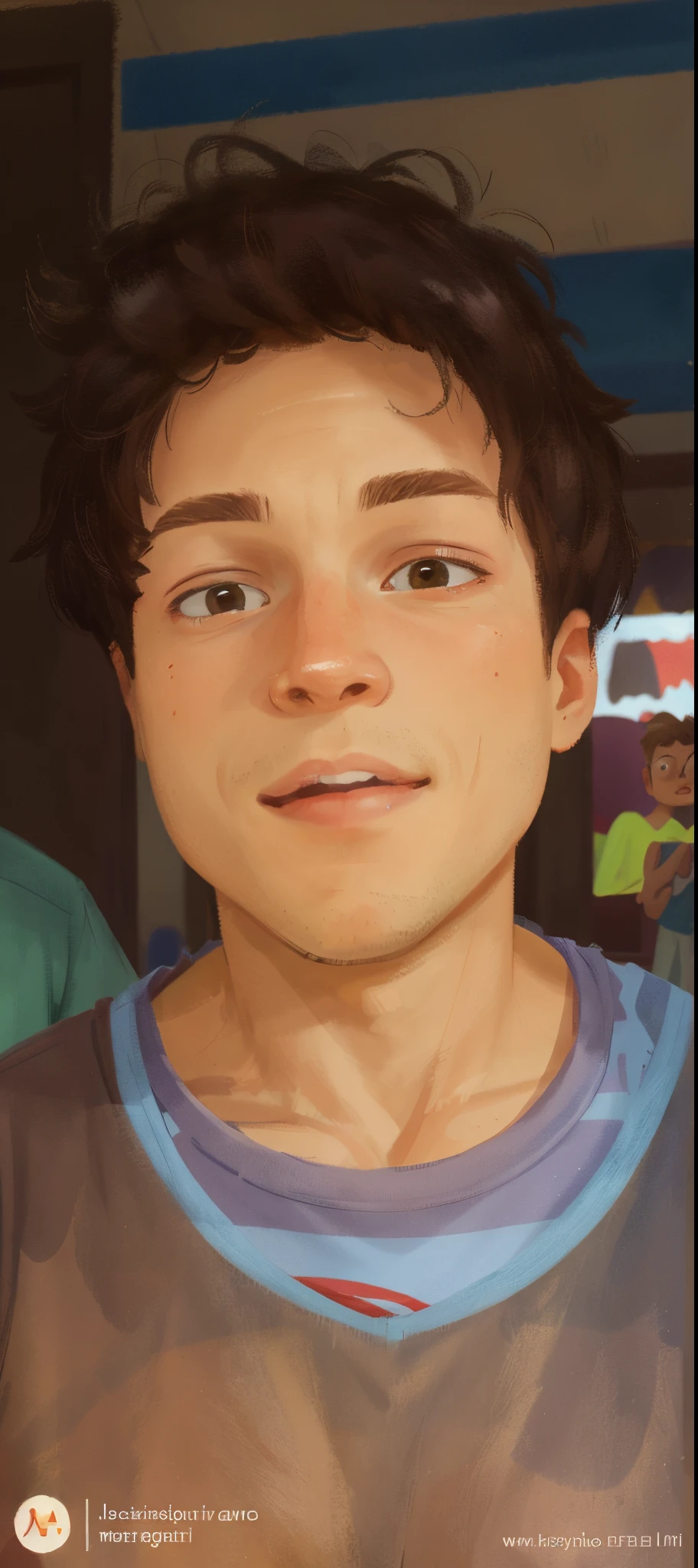 Gorgeous 25-year-old boy in an amusement park, happy, broad shoulders, clear focus (clutter - house: 0.8), (masterpiece: 1.2) (Realistic: 1.2) (Bokeh) (Best quality) (Detailed skin: 1.3) (Intricate details) (8K) (Detail eyes) (Sharp focus), (Happy)