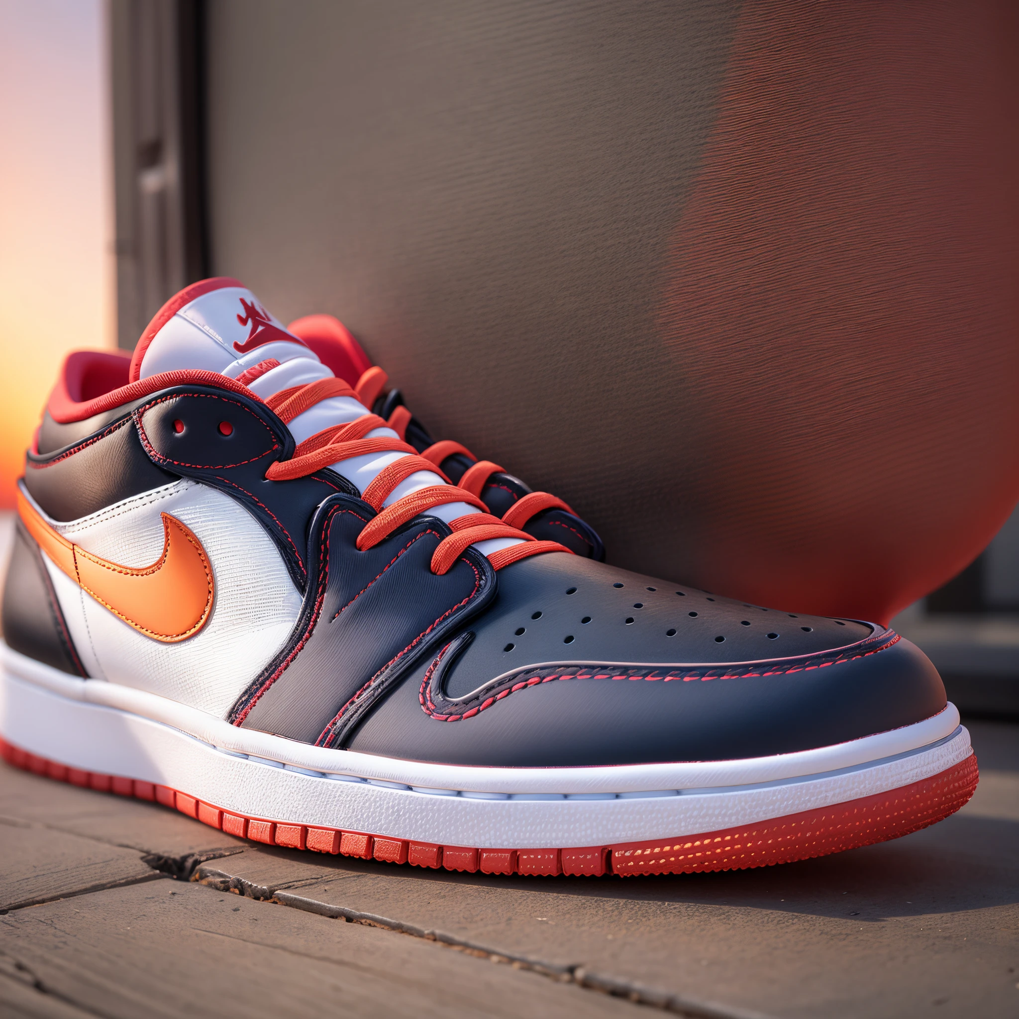 a nice sunset theme and the reverse bred jordan 1 lows --auto --s2
