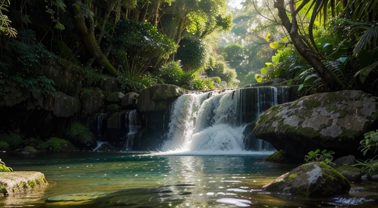Lush waterfalls reflect sunlight in a unique way, creating a spectacle of colors that dance in the water.
The enchanted valleys have exotic vegetation, with plants that seem to pulse with magical energy.