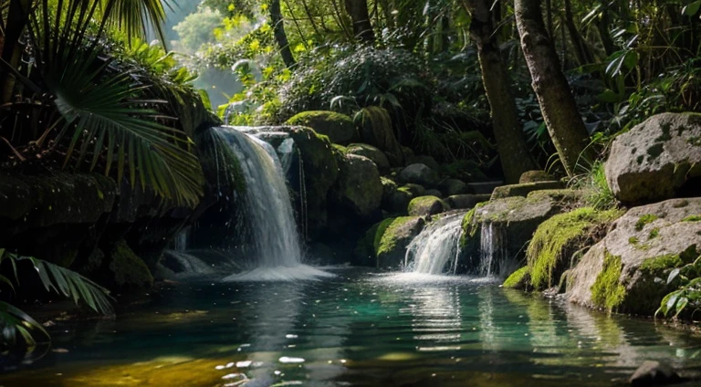 Lush waterfalls reflect sunlight in a unique way, creating a spectacle of colors that dance in the water.
The enchanted valleys have exotic vegetation, with plants that seem to pulse with magical energy.