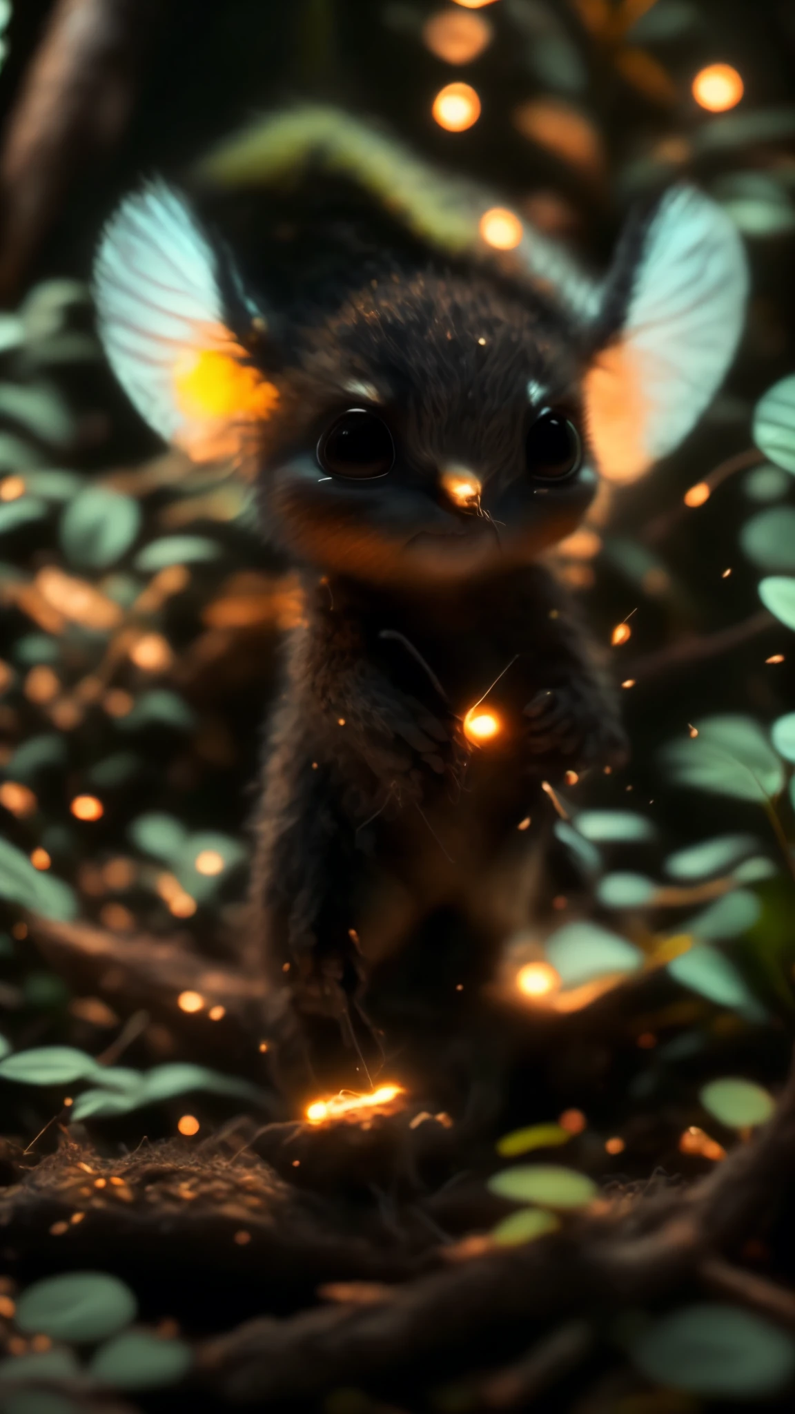 closeup angle of cute tiny little glowworms illuminating a bush, a detailed painting, cgsociety, detailed painting, artstation hd, high detail, cgsociety, photorealism, concept art, artstation hd, official art, bokeh, 真实感, Realism, tmasterpiece, Brad Jongsan walks in the jungle (Night of the Fireflies), (higly detailed: 1 1), rough face, natural skin, hiquality, NSFW, pretty eyes, (Detailed face and eyes), (s face: 1 2), tumult, Complementary, real-photo, .PSD, Lightweight Film Photography, sharp-focus, contrast lighting, Detail Skin, high resolution 8k, Crazy detailing, Realistic, professional photo of a, 8K UHD, dslr, soft light, hiquality, film grains, Fujifilm XT3