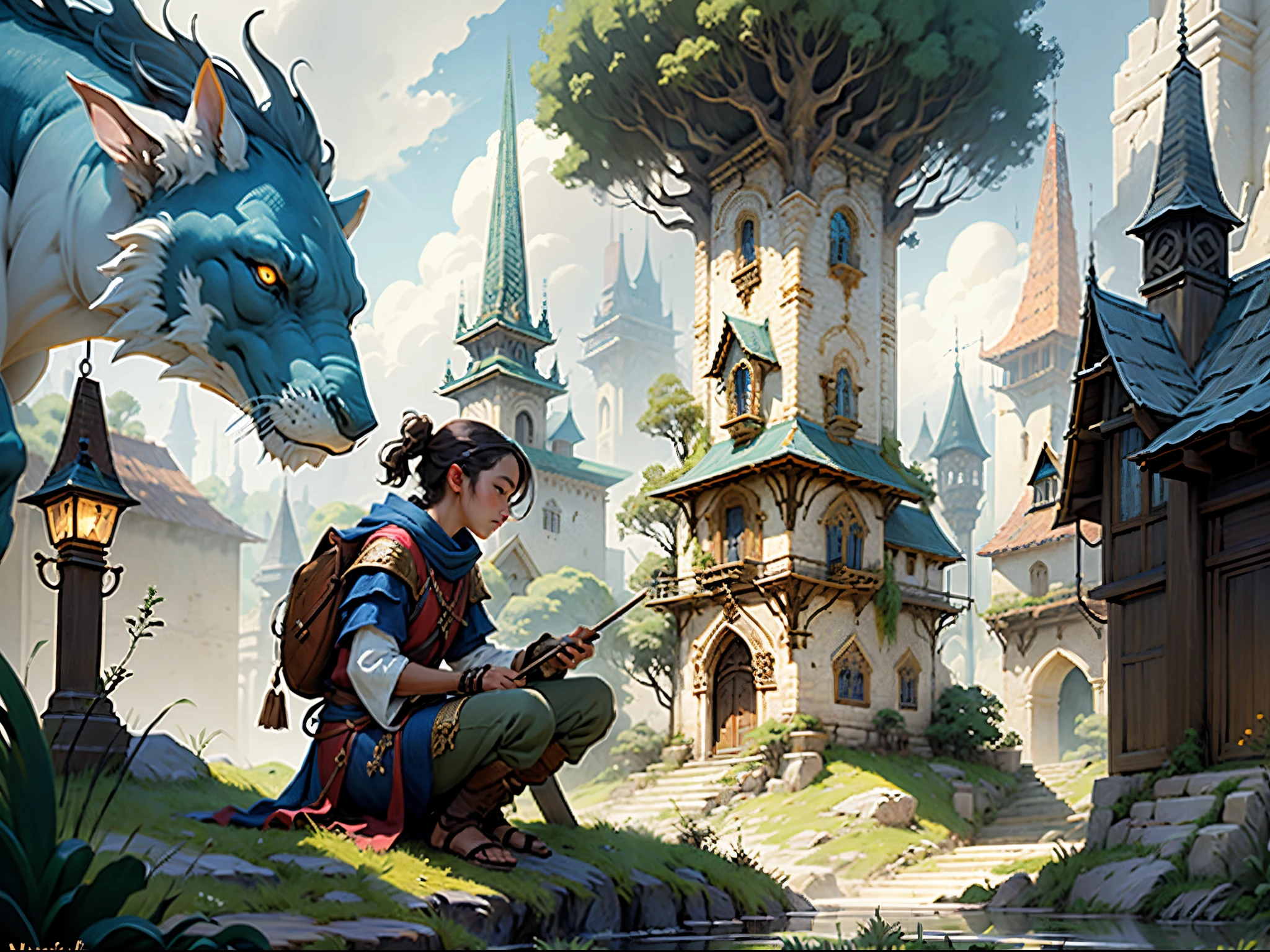 A fantasy magic civilization