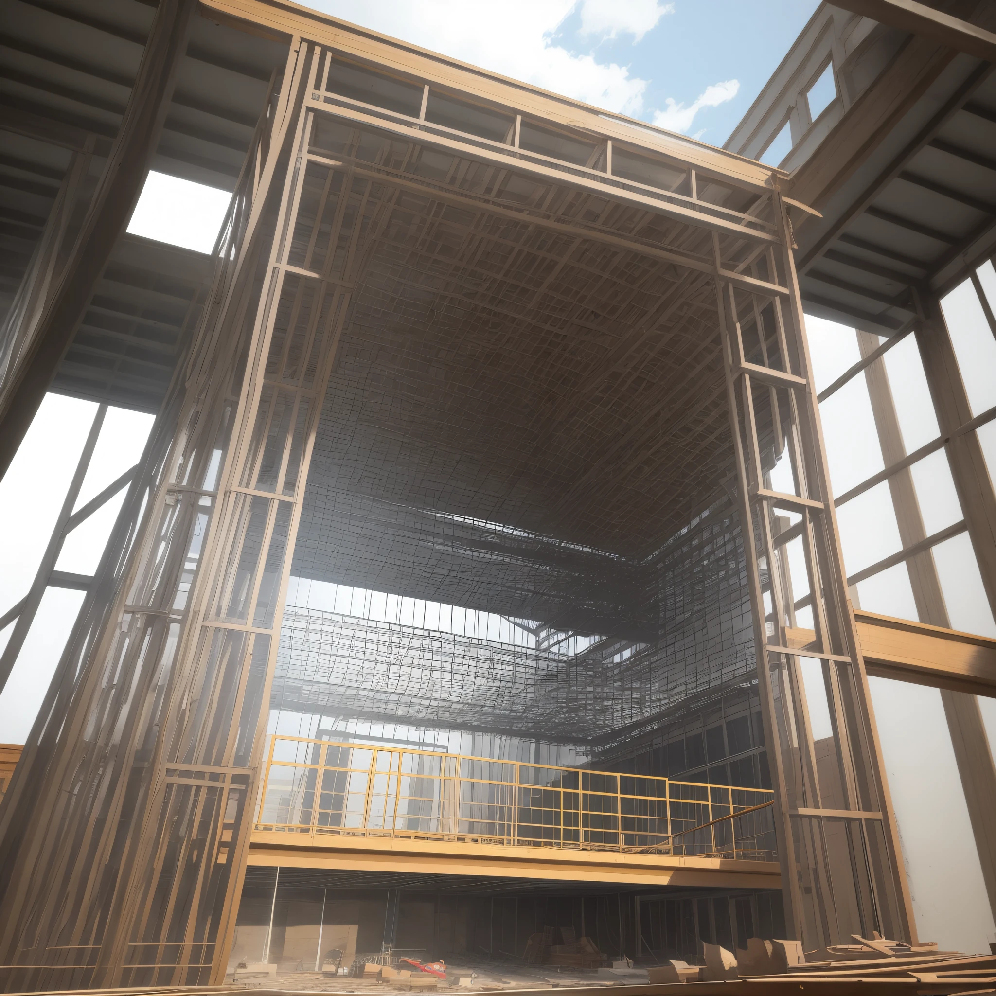 Steel frame construction