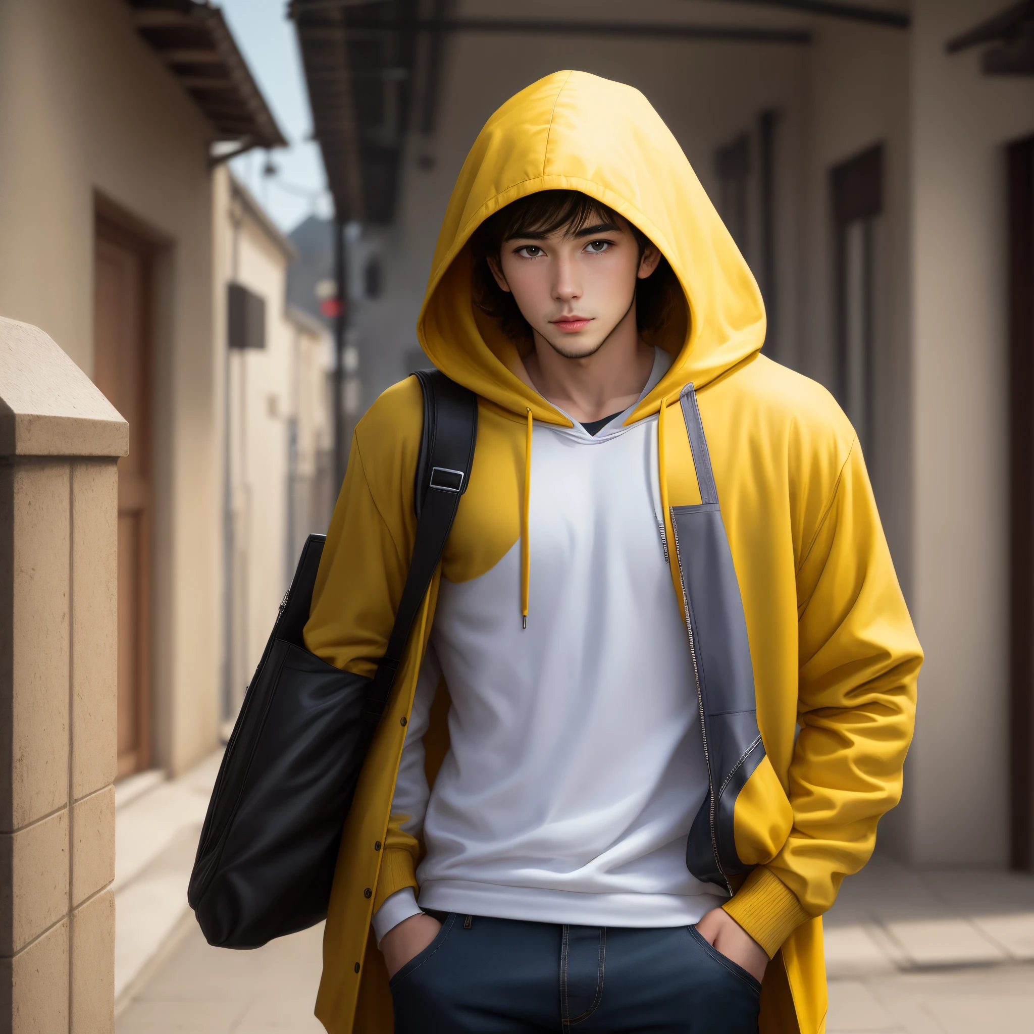 Guy in a yellow hood