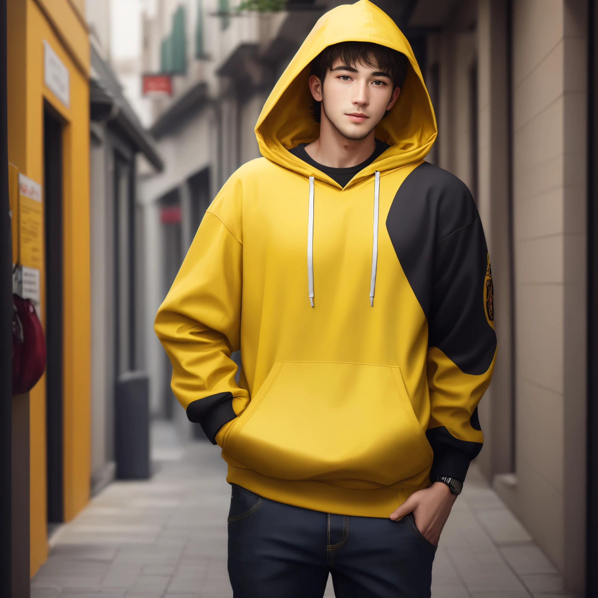 Guy in a yellow hood