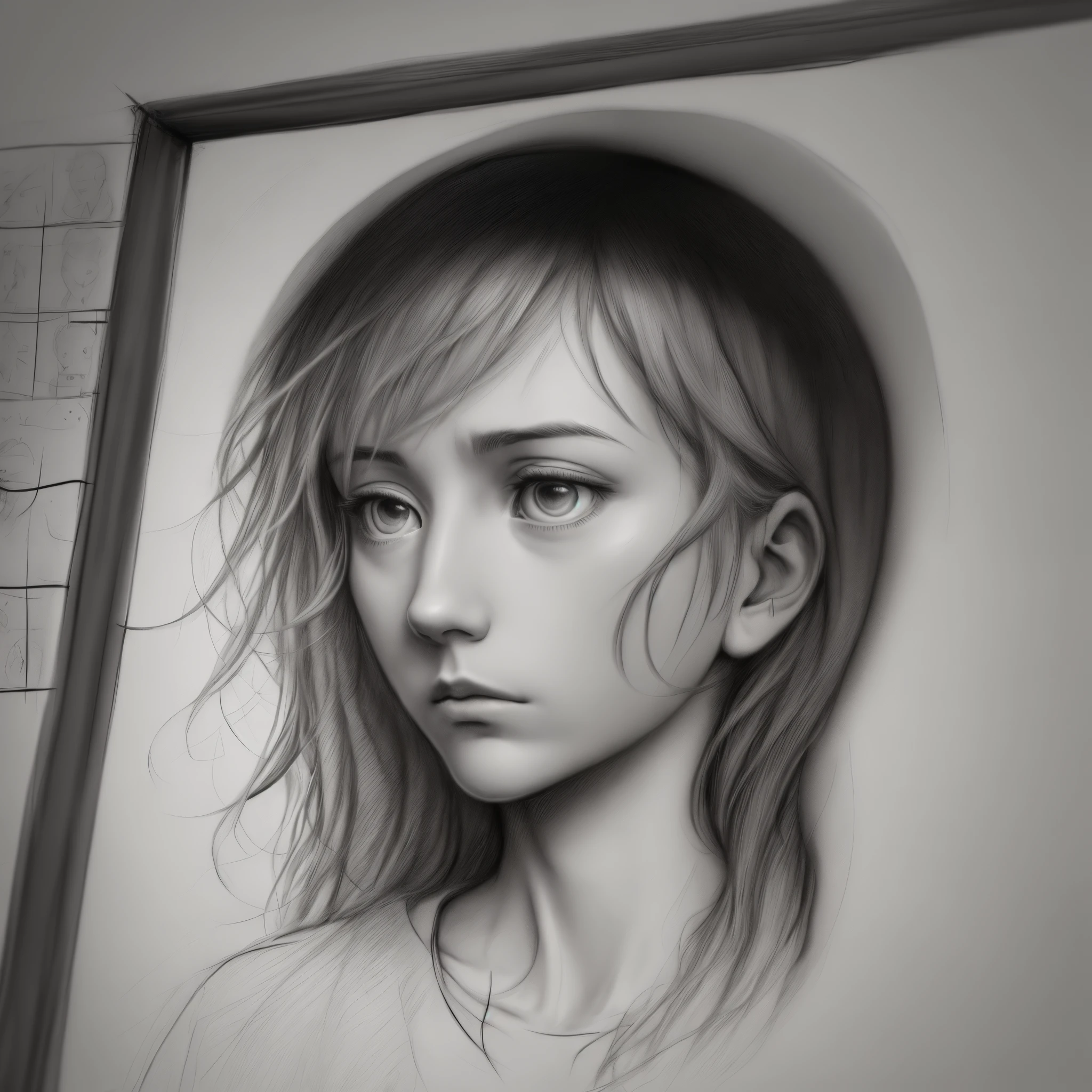 Mental Illness/being trapped/ sketch/ alone