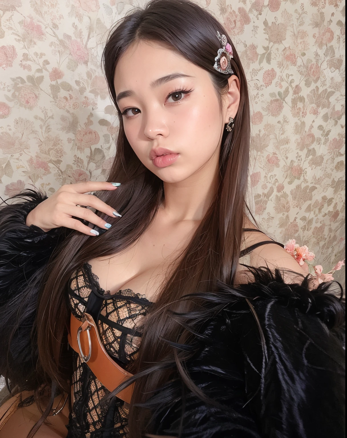 There's a woman who is posing for a photo in a dress, Blackpink Jennie, Hermosa mujer surcoreana, ulzzang, Jossi de Blackpink, Retrato de Jossi de Blackpink, Hermosa joven coreana, Hermosa joven coreana, Parque Roseanne de Blackpink, Heonhwa Choe, Chica coreana, cruel korean goth girl, Jisoo de Blackpink