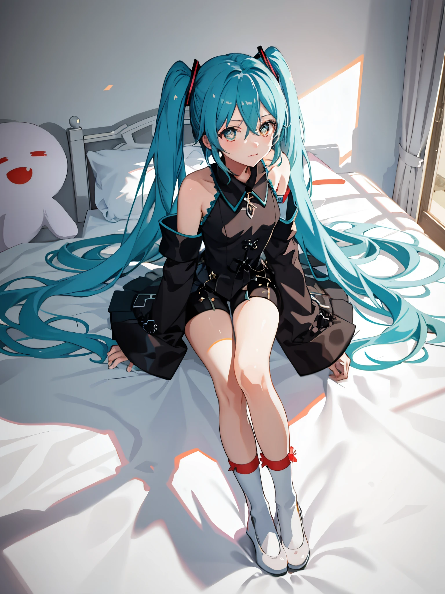 (((projectile How)))、Normal position, Spread your legs, Lift your legs、Lying in bed、(((1 boy and 1girl are having Sex、penis)))、Bitch、(Highest quality)), ((masterpiece)), (family friendly), Perfect Face, Shiny skin, Beautiful breasts, How, Shiny skin, Kyoto Animation style painting, hair. Golden Eyes, Sunburned skin. night, Braided hair, Sweat, wet. , Off the shoulder, Fishnet tights,, Sweatte<, Open your mouth, Double teeth,How mouth, splash, FOG, illumination, Night Pool. milking.Panty Lift 、penis、How、Dark Skin、Cowgirl,Nipples、vagina,Sex、Woman standing on top / Cowgirl、Short hair,Sweater clothes, How breasts,Hatsune Miku