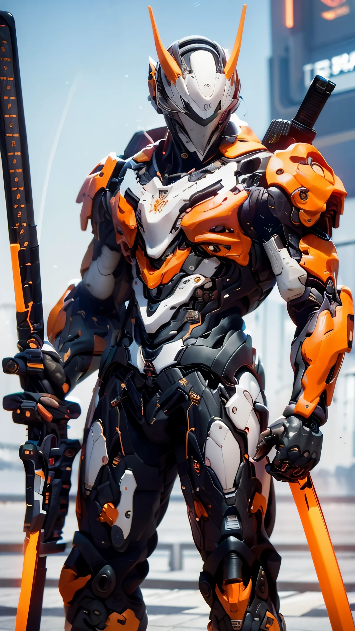 (((Full Body Shot)))、(((Full Body Shot)))、(The main subject: Wide-angle lens)、(Top-quality) 、(masterpiece)、A high resolution、(Photorealsitic:1.4)、RAW photo、Battle Cyborg Angel、((Large wings made of metal))、White porcelain body、Acrylic Clear Cover、white hair、glowy skin、1 Cyborg Girl、((super realistic details))、portlate、globalillumination、Shadow、octan render、8K、ultrasharp、character edge light、Medium tits、Raw skin is exposed in cleavage、Details of complex ornaments、Gundam details、Hydraulic cylinder、(Big LED lamp)、highly intricate detail、Realistic light、a green-blue eye、radiant eyes、Facing the camera、neon details、full body shot、Futuristic headgear、About Cyberpunk