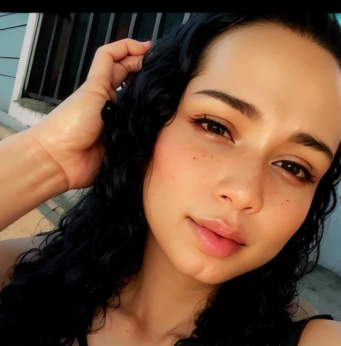 um close de uma mulher com longos cabelos pretos e uma blusa preta, Mulher de 18 anos olhos verdes de Cuba, taken in the early 2020s, 3 0 anos de idade mulher, Mulher de 30 anos, foto de perfil, 18 anos, imagem de perfil, 2 3 anos, em torno de 1 9 anos, 2 8 anos