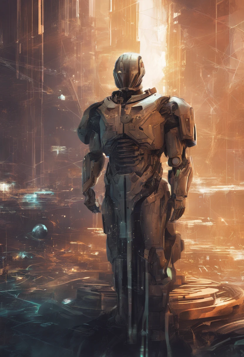background presentation, artificial intelligence, futuristic, law, justice, judge