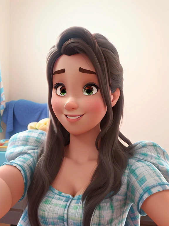 Uma mulher estilo disney pixar, alta qualidade, melhor qualidade