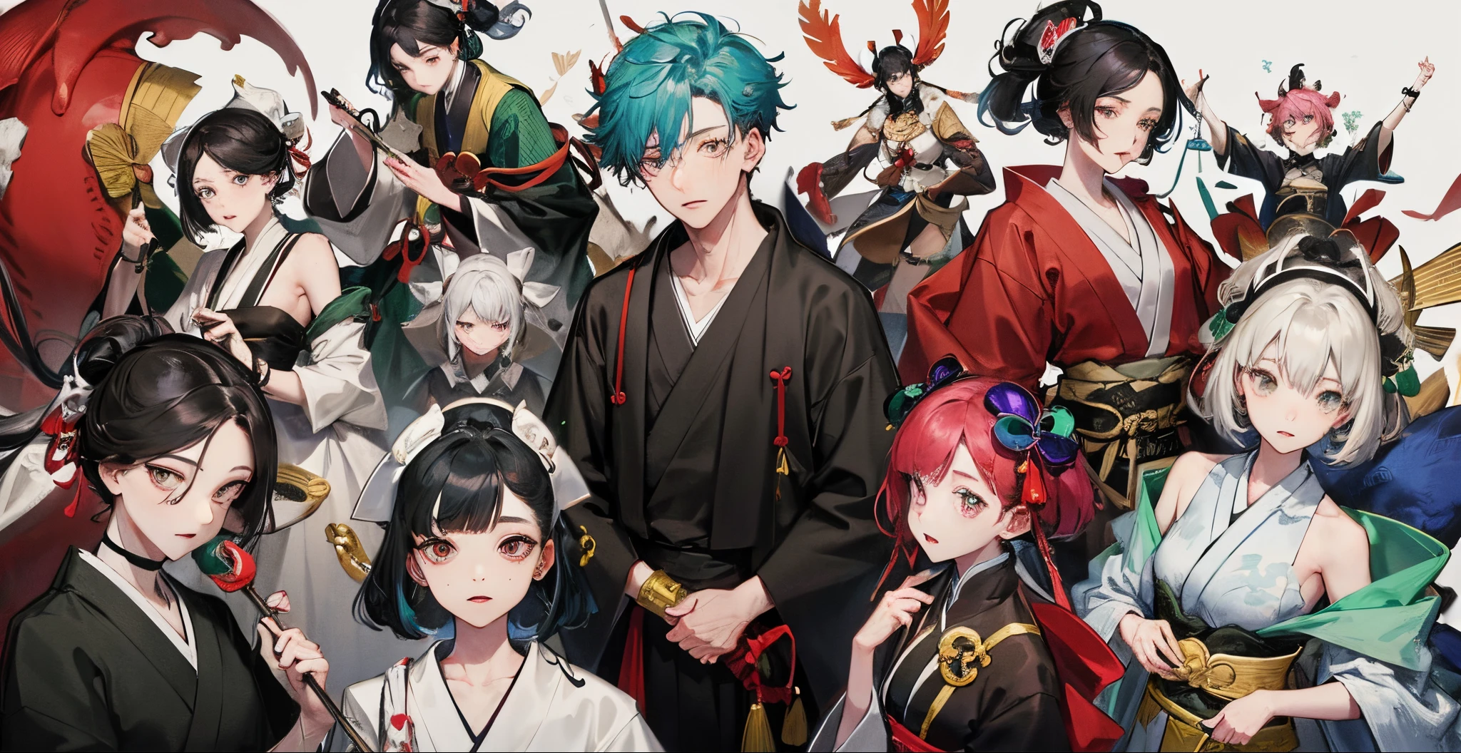 Standing Picture、pupils、Onmyoji、Jujutsu Kaisen