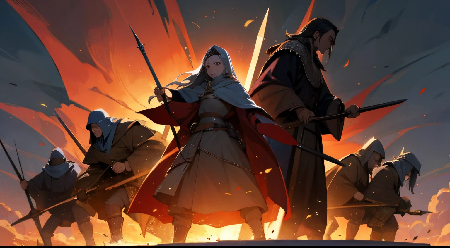 Medieval war background