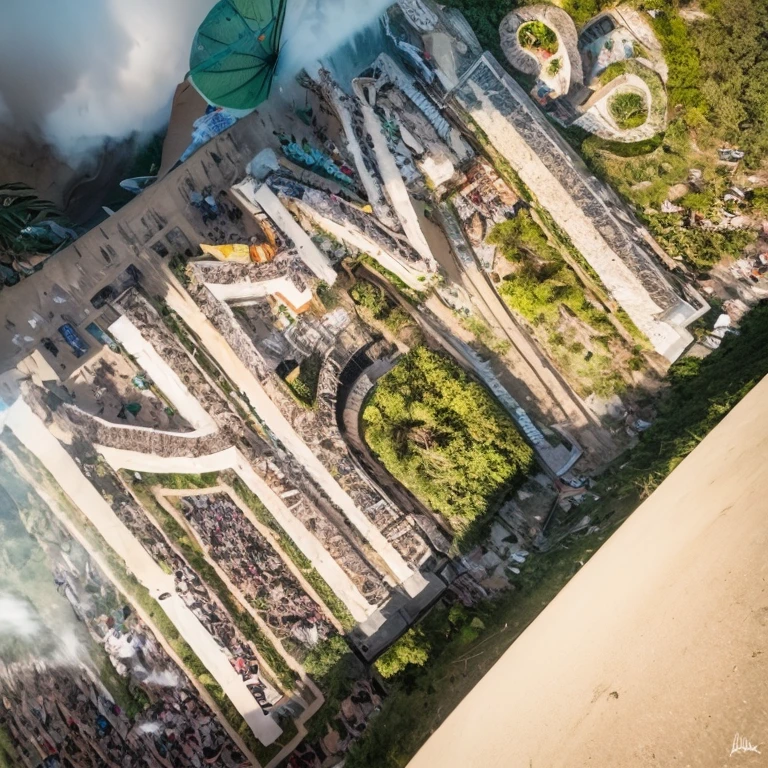 Maconha, arte de rua, smoke billowing