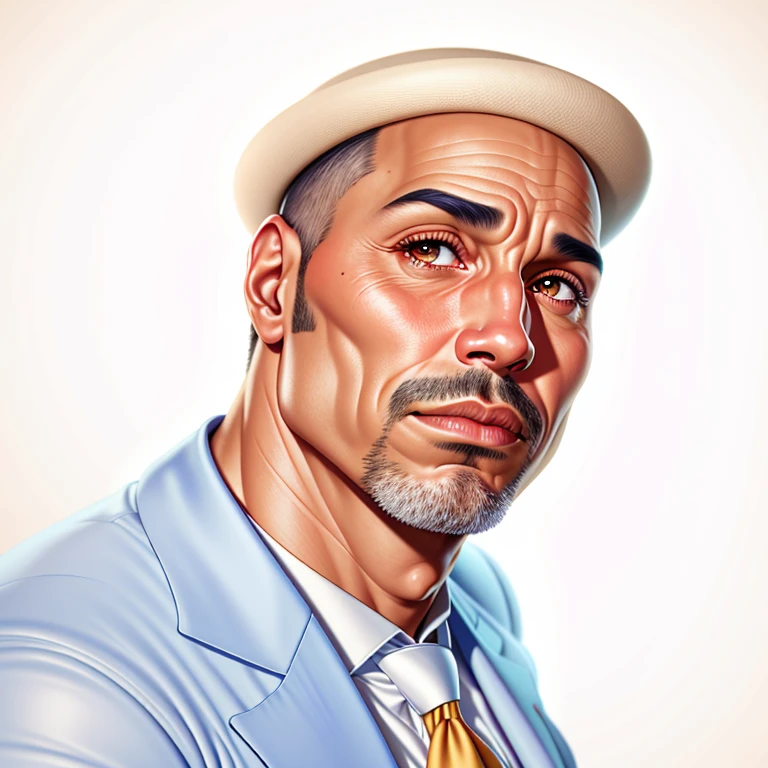 there is a man in a hat and tie holding a cell phone, david rios ferreira, Arte Digital. @mariomaniacdude, pintura digtial, [ Arte Digital ]!!, pintura digital dos desenhos animados, retrato dos desenhos animados, pintado digitalmente, Miguel Vicente, Arte Digital!!, Emad Mostaque, digital panting, andres rios, David Villegas