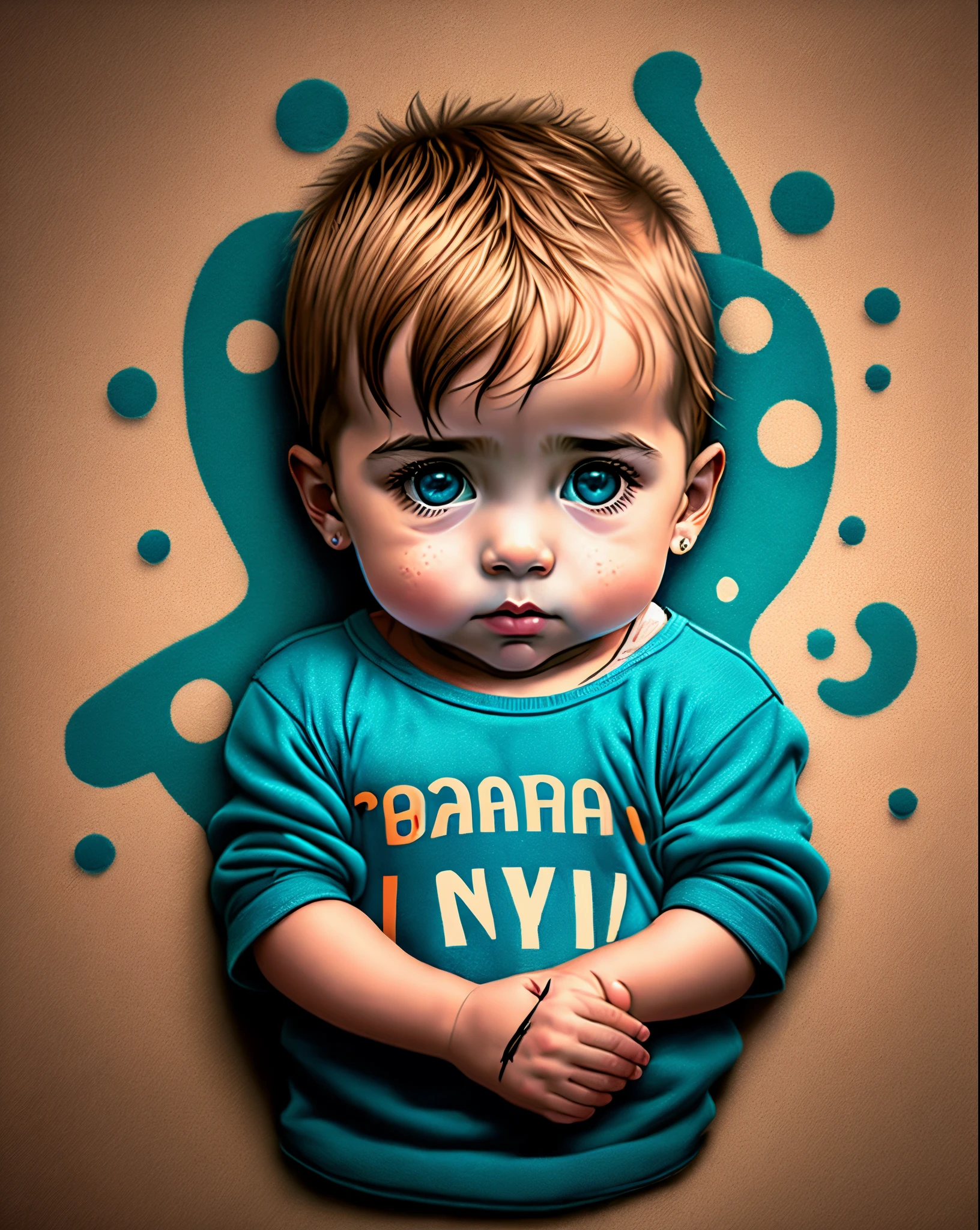 Disegna un bambino con la maglia del napoli