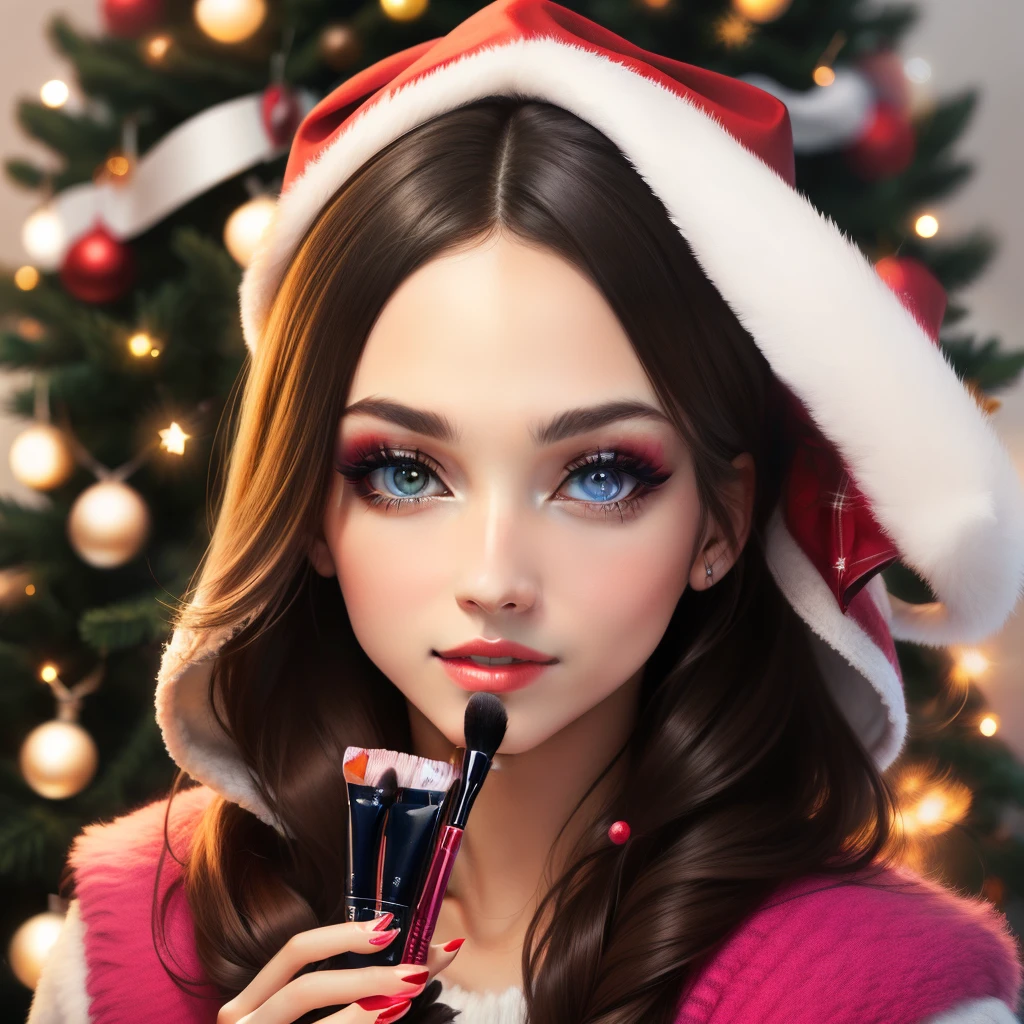 Advent calendar with eye-catching cosmetics