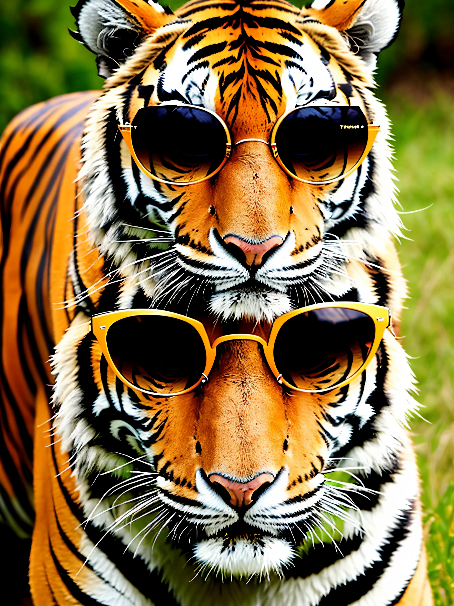 Tiger in sunglasses