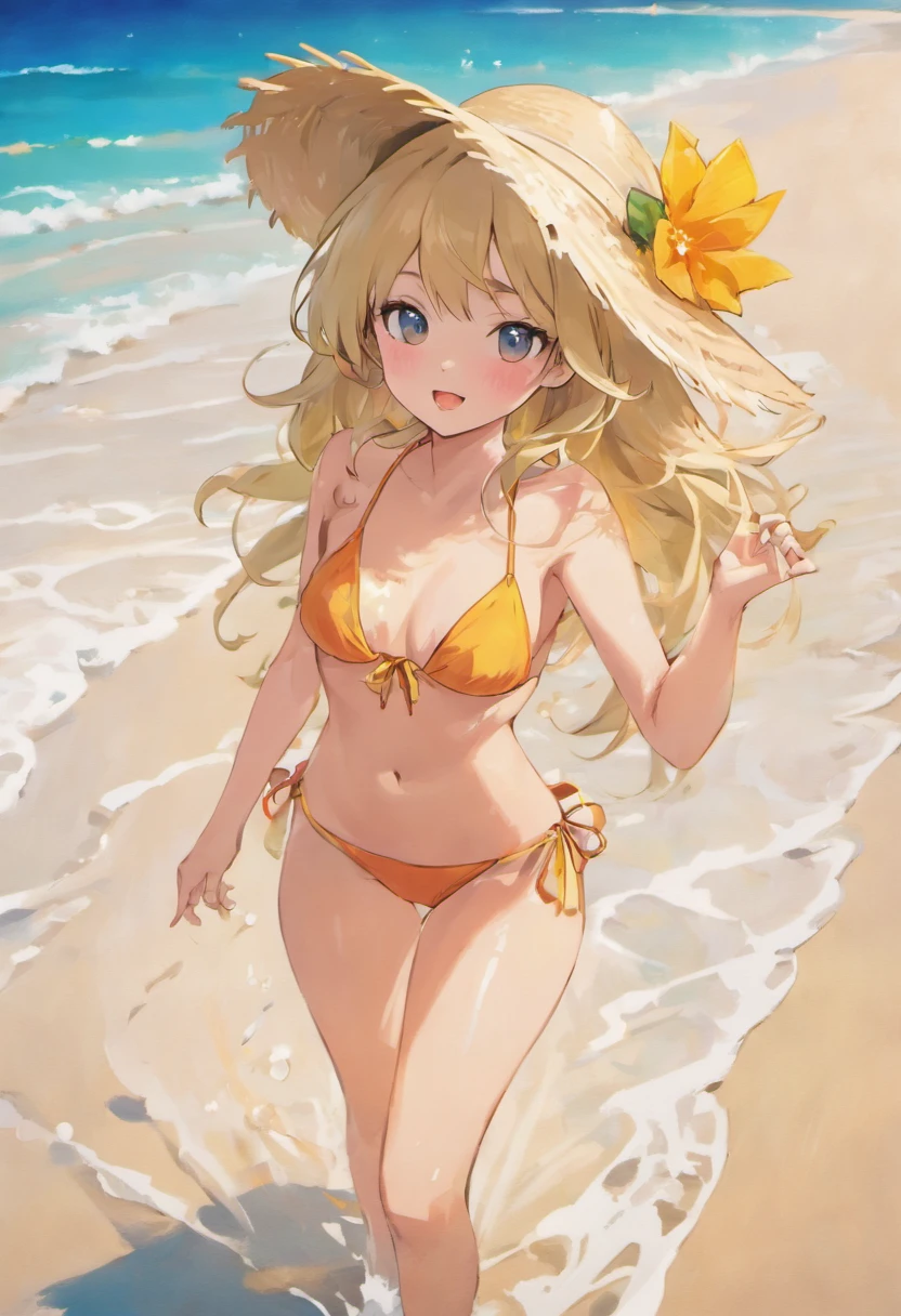 (best quality,4k,8k,highres,masterpiece:1.2),ultra-detailed,(realistic,photorealistic,photo-realistic:1.37),portraits,beach,swimsuits,girls posing,bluewater,sandy beach,warm sunshine,palm trees,lush greenery,tropical paradise,ocean waves,beautiful smiles,lively atmosphere,happiness,relaxation,vibrant colors,sun-kissed skin,straw hats,sunglasses,waves crashing,bikini babes,salty breeze,beach towels,playfulness,epic scenery,paradise on earth,summer vibes,seagulls,freedom,exquisite details,lifelike faces,sparkling reflections,bliss,laughter,jubilation,motionless postures4