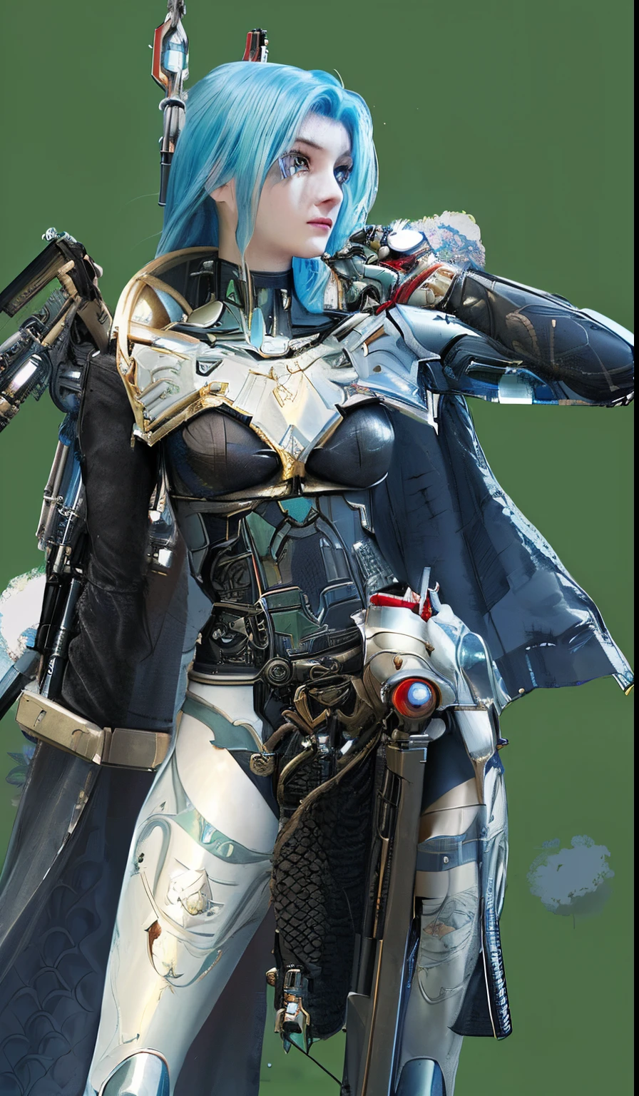 a close up of a woman with a sword and armor, cyborg merchant girl, cyborg merchant woman, of a beautiful female warframe, cyborg noble woman, cushart krenz key art feminine, katana zero video game character, mechanized valkyrie girl, trendin on artstation, cyberpunk angry gorgeous druid, holy cyborg necromancer girl