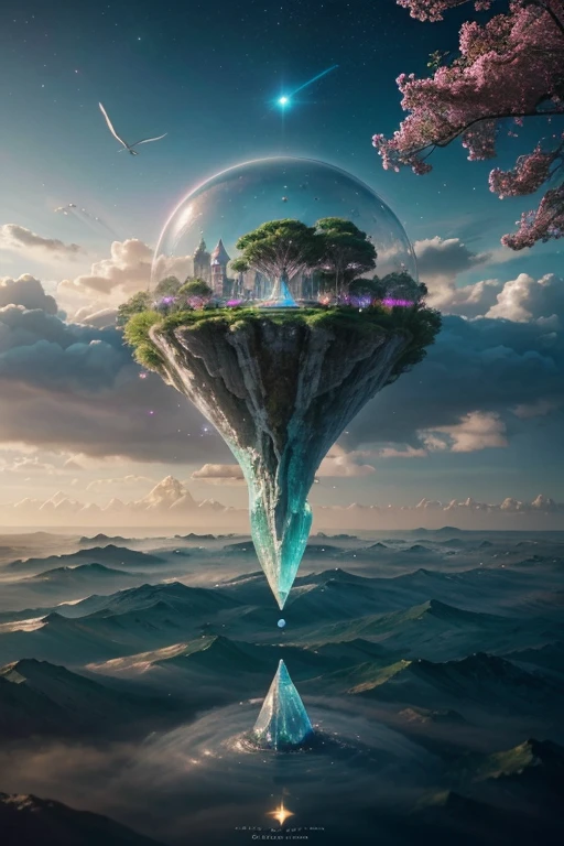 Create a series of dreamlike and enchanting images that evoke positive emotions and a sense of wonder. These images should be filled with surreal and imaginative elements, drawing inspiration from dreams and the unconscious mind.
Elements to include:
Fantastical Landscapes:
Design landscapes that defy reality, incorporating floating islands, cascading waterfalls of light, or vibrant celestial skies.
Experiment with vivid colors and ethereal lighting to create a dreamy atmosphere.
Whimsical Creatures:
Introduce fantastical and friendly creatures that transcend normal reality. These could include gentle giants, glowing butterflies, or creatures with iridescent features.
Ensure that the creatures evoke a sense of curiosity and positivity.
Symbolic Objects:
Include dreamlike objects that carry positive symbolism, such as floating orbs of joy, symbolic flowers, or glowing crystals representing positive energy.
Explore the use of symbolism to convey a sense of positivity and inspiration.
Morphic Architecture:
Create surreal and morphing architecture that bends the rules of physics. Buildings may twist and merge with nature, creating a harmonious blend of the man-made and the natural.
Use vibrant and pleasing shapes to enhance the dreamlike quality.
Celestial Elements:
Integrate celestial elements like stars, moons, and galaxies in unexpected ways. They could be part of the landscape, reflected in water, or hovering above dreamy scenes.
Use these elements to enhance the magical and otherworldly feel.
Style Preferences:
Soft and Blended Colors:
Emphasize soft and blended color palettes, avoiding harsh contrasts.
Opt for pastel tones and gentle gradients to enhance the dreamy quality.
Subtle Textures:
Apply subtle textures to create a sense of depth and mystery.
Use textures sparingly to maintain an overall light and positive at