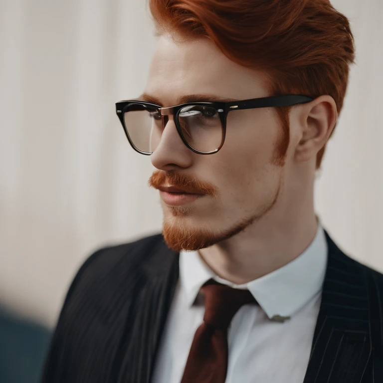 red hair, red beard, brown eyes, pale skin, square-framed glasses, button-up shirts, dress slacks, Scandinavian, thin, slender, tall 
,original,red hair, red beard, brown eyes, pale skin, square-framed glasses, button-up shirts, dress slacks, Scandinavian, thin, slender, tall 
, male,face,photo