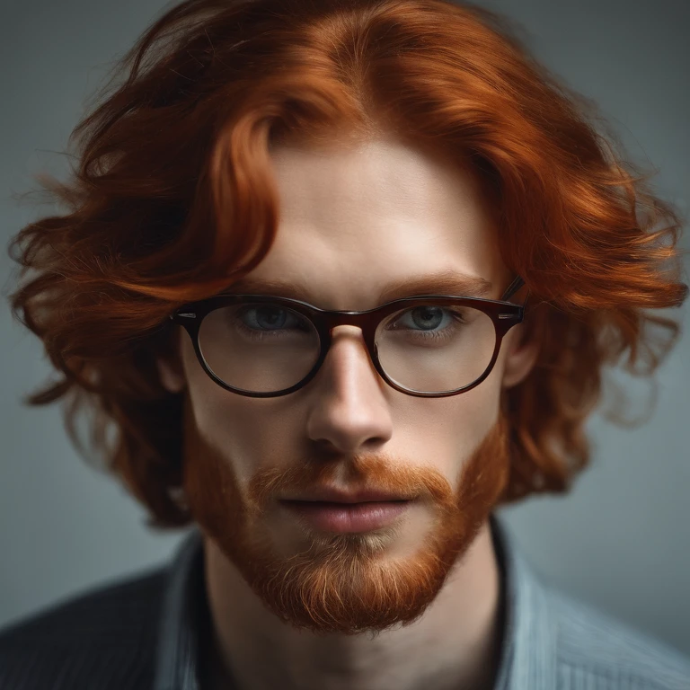 red hair, red beard, brown eyes, pale skin, square-framed glasses, button-up shirts, dress slacks, Scandinavian, thin, slender, tall 
,original,red hair, red beard, brown eyes, pale skin, square-framed glasses, button-up shirts, dress slacks, Scandinavian, thin, slender, tall 
, male,face,photo