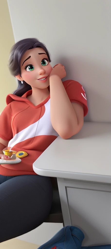 Mulher no estilo disney pixar, alta qualidade,  melhor qualidade