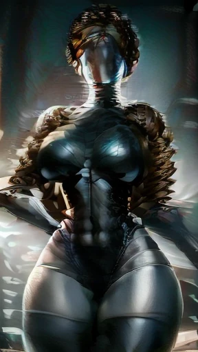 HQ 8K anime art, perfect HD quality, Best quality, 2 robots, round breasts, huge breasts, cleavage, breasts, AtomicW, atomivtwins